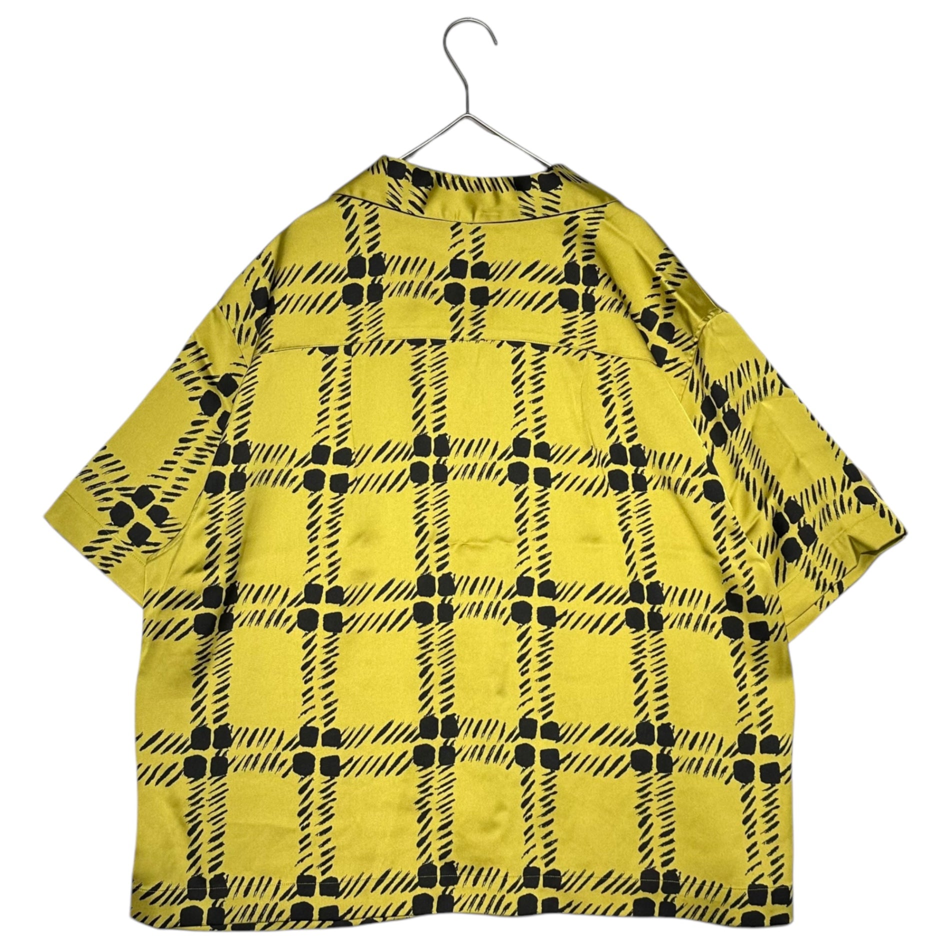 UNIQLO×MARNI(ユニクロ×マルニ) Draped Wide Straight Pants and Shirt Setup ドレープ ワイド ストレートパンツ & シャツ セットアップ XXL マスタード×ブラック メンズ着用可能 レディース合わせ