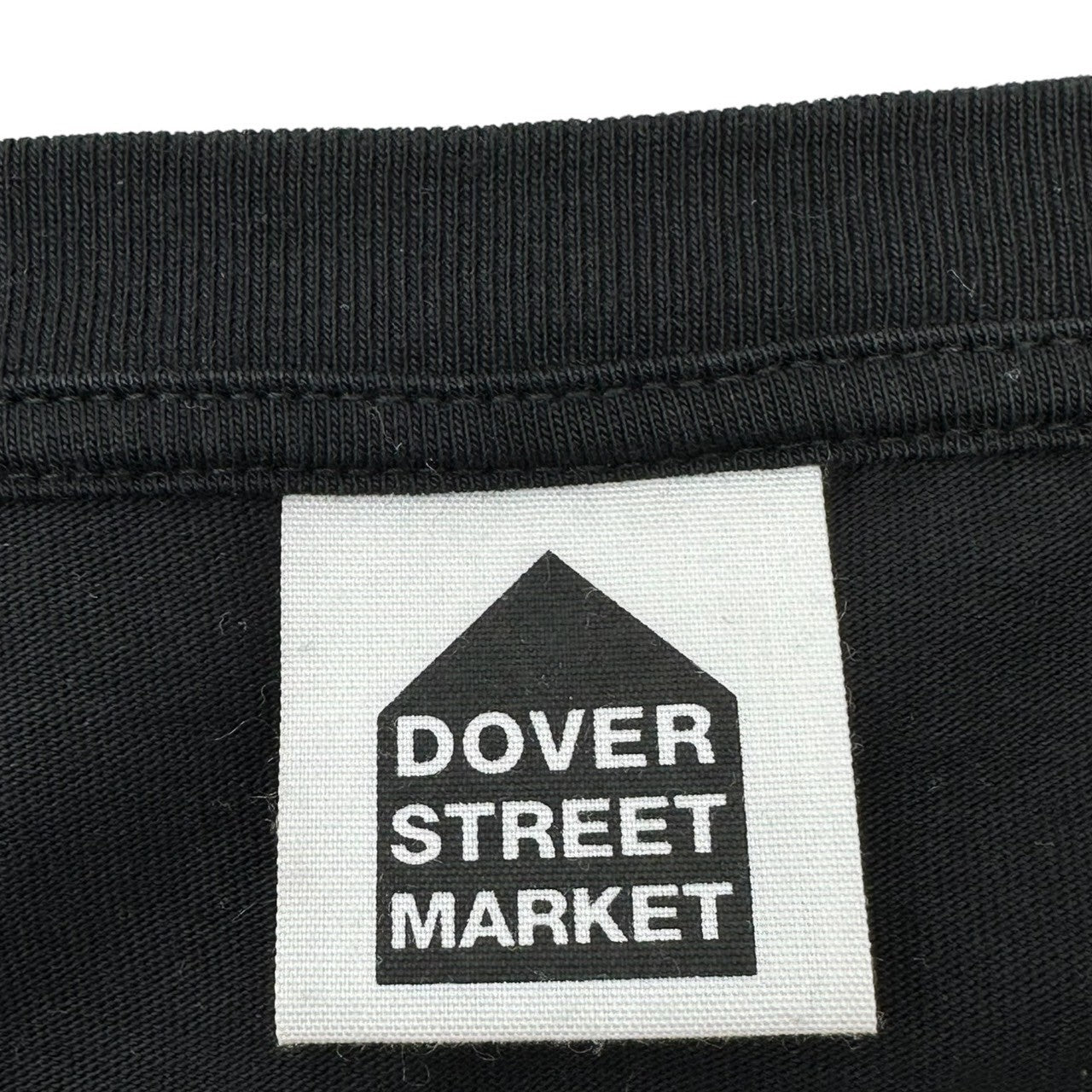Dover Street Market×fragment design (ドーバー ストリート マーケット×フラグメント) "DOVER st." logo T-shirt ロゴ Tシャツ L ブラック