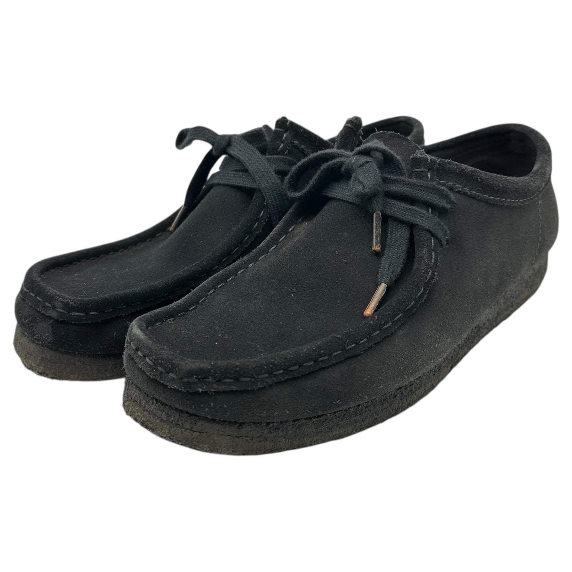 clarks(クラークス) WALLABEE ワラビー モカシン シューズ 261555197070 US8(26cm) ブラック スウェード レザー