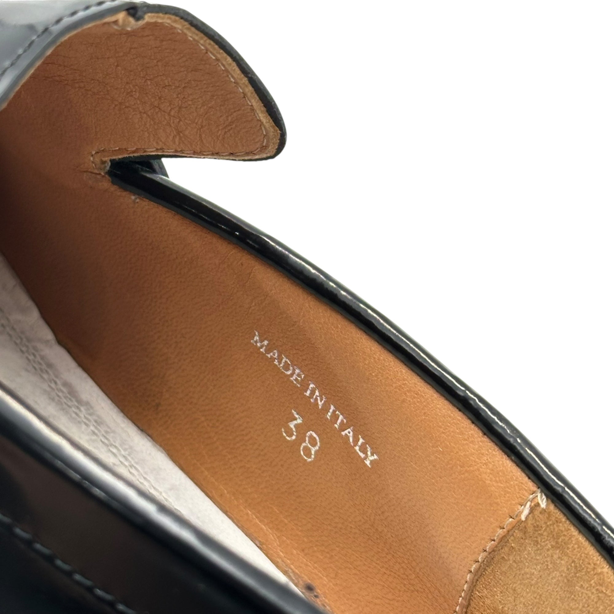MAISON MARGIELA(メゾンマルジェラ) TABI COIN LOAFER - High-Shine Leather 足袋 ローファーハイシャイン レザー 38(24cm程度) ブラック タビ