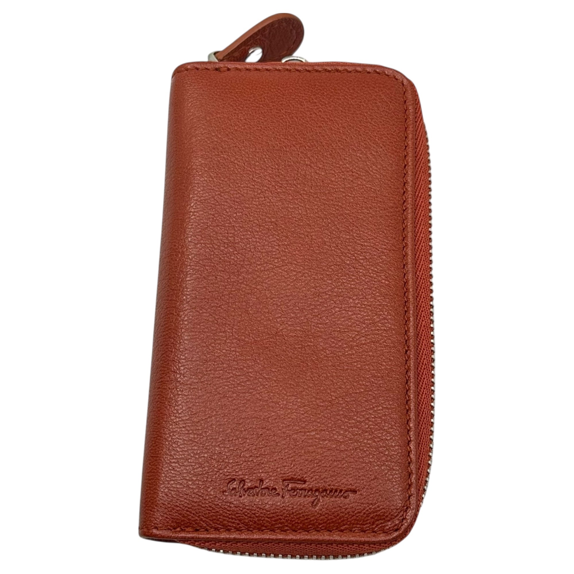Salvatore Ferragamo(サルヴァトーレフェラガモ) Ganchini Shoulder Strap Key Case ガンチーニ ショルダー ストラップ キーケース KB-227734 ブラウン 小銭入れ 財布 ポーチ