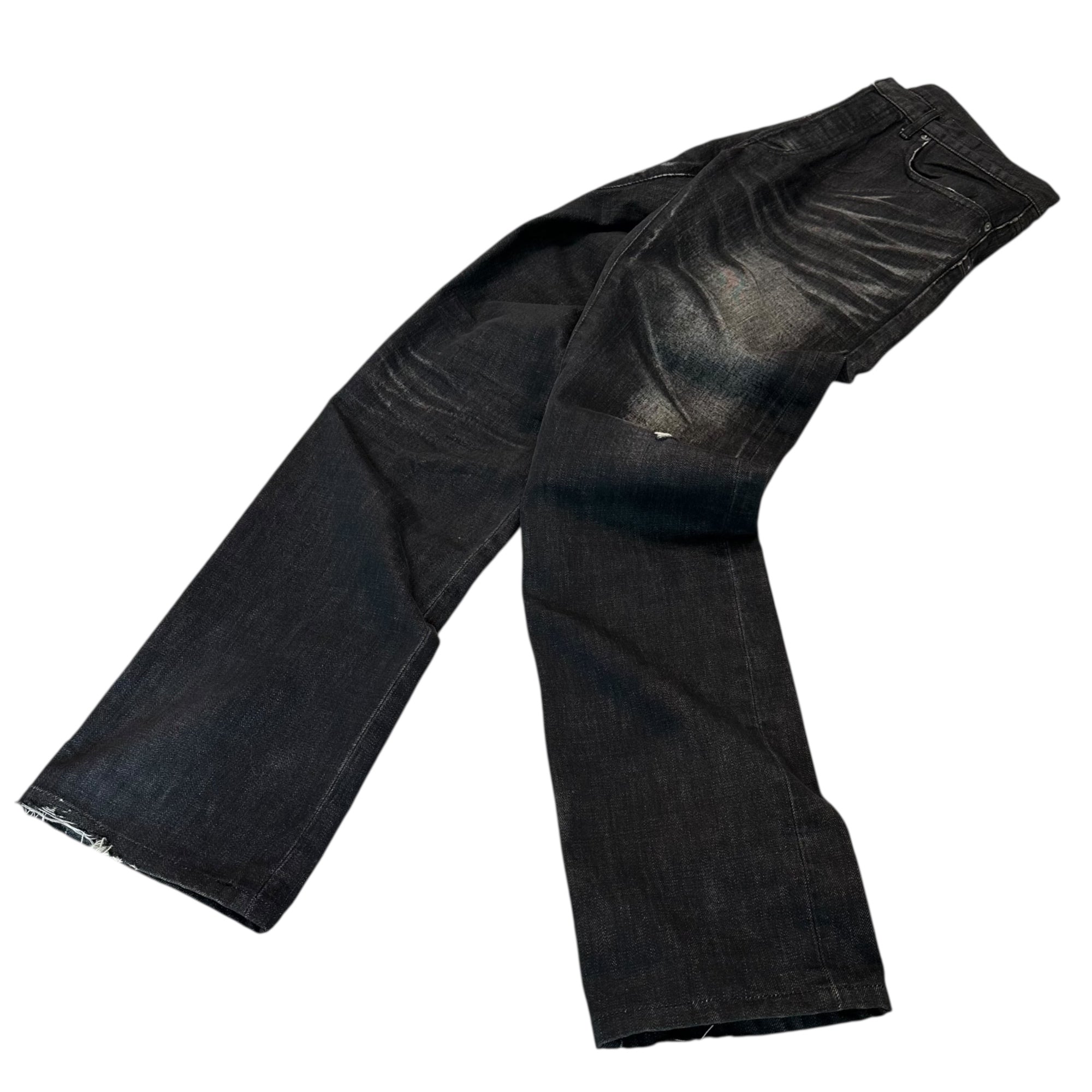 Dior HOMME(ディオールオム) by Hedi Slimane Scratch Black Wash Denim Pants エディスリマン 爪痕 ブラック ウォッシュ デニム パンツ 30 ブラック アーカイブ エディ期 名作 稀少品