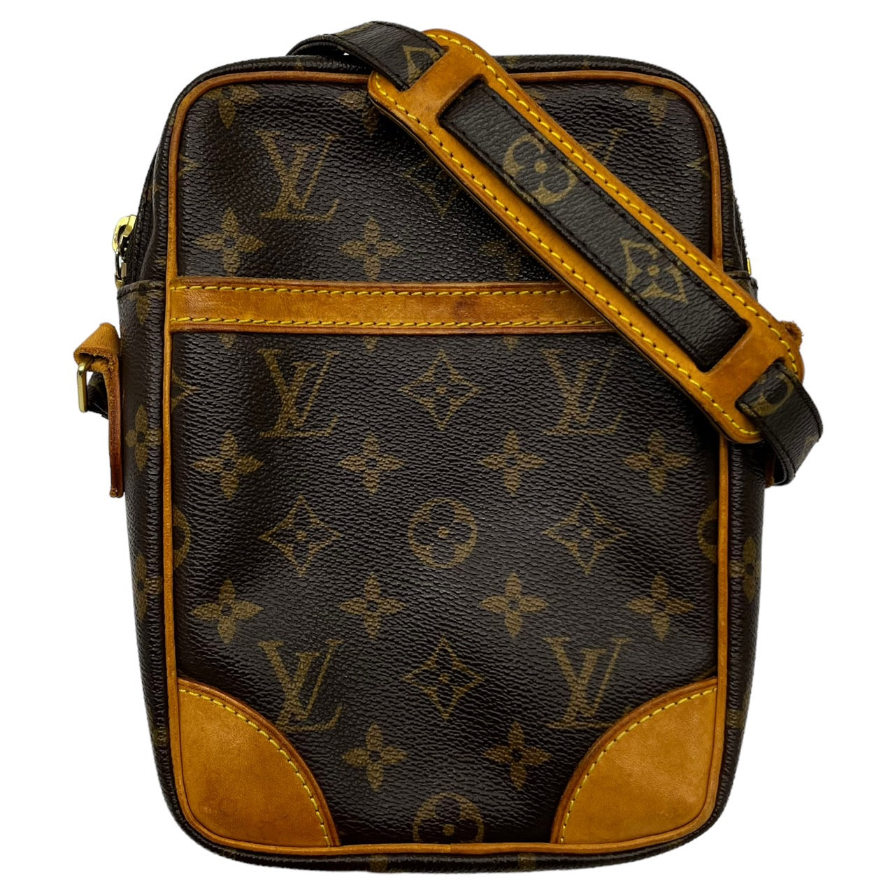 LOUIS VUITTON(ルイヴィトン) Danube ダヌーブ ショルダーバッグ サコッシュ M45266 ブラウン モノグラム TJ3190