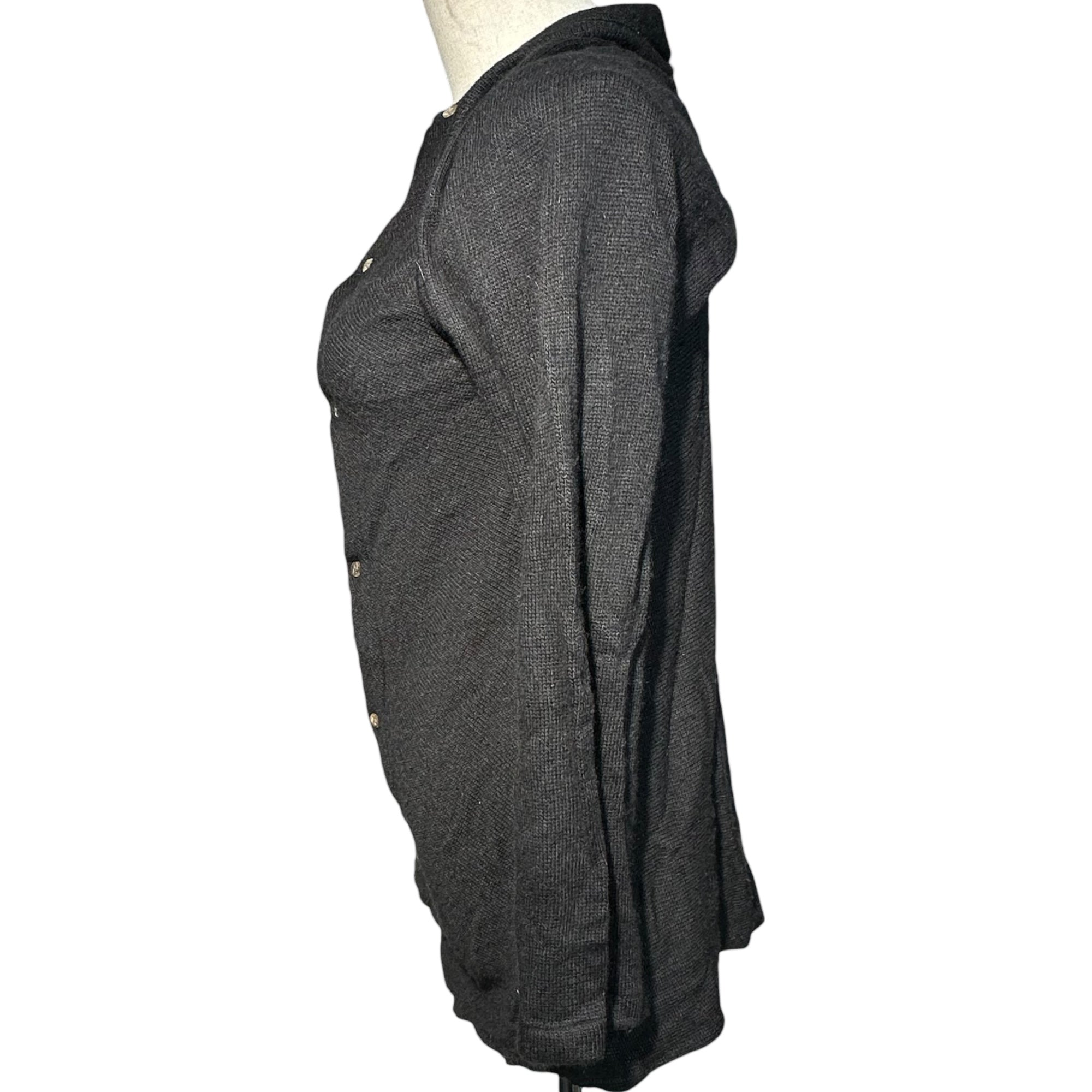 Y's(ワイズ) Shaped Layered Wool Knit Cardigan 変形 レイヤード ウール ニット カーディガン YG-T43-173 3 ブラック