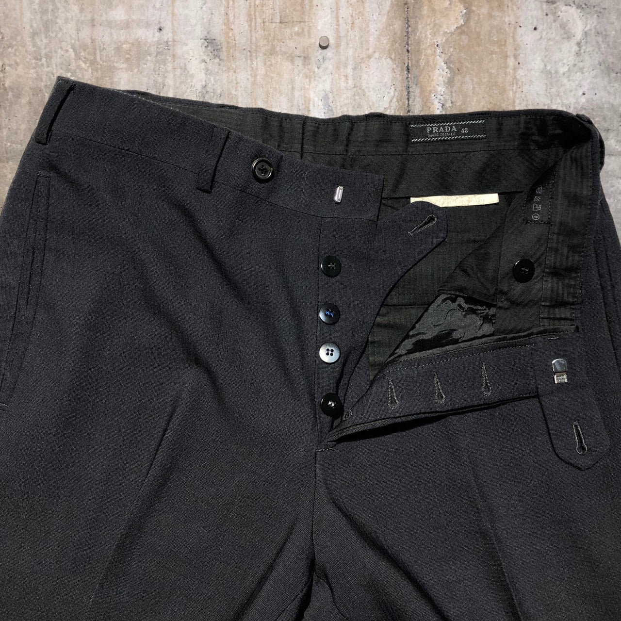 PRADA(プラダ) 90's 3ピースセットアップジャケット 48(Lサイズ程度) ブラック