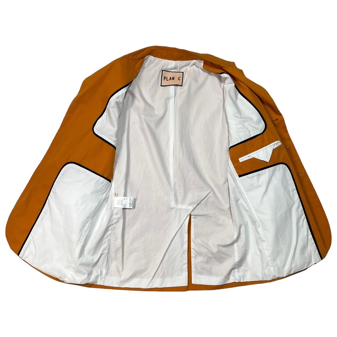 Plan C(プランシー) セットアップ/Popeline Heavy コットン ジャケット 3B テーラード ジャケット パラシュート パンツ GICAA75F00TC010/ PNCAD07LUZTC010