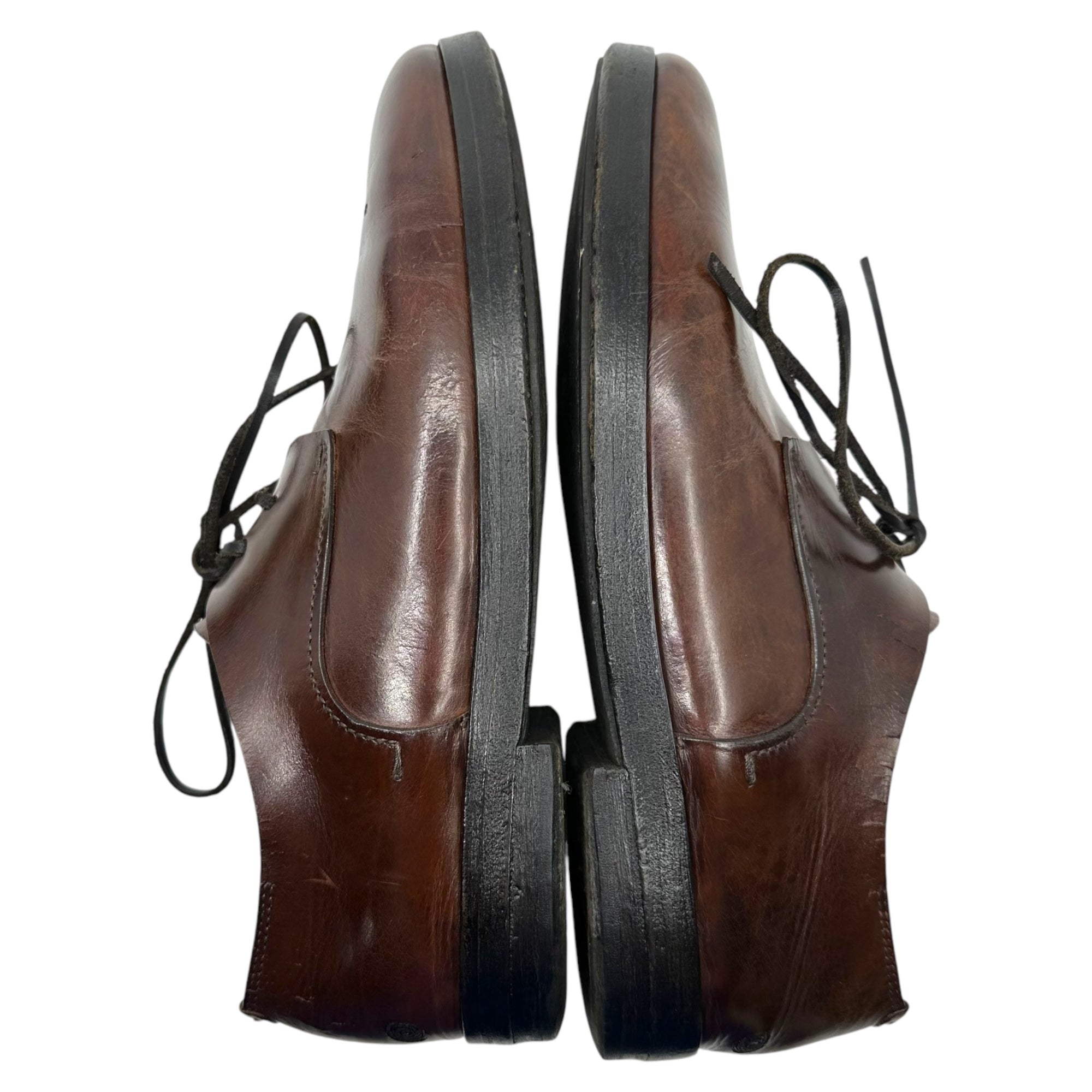 MARSEY(マーシー) Plain toe leather shoes プレーントゥ レザー シューズ MM1343 40 1/2(26.5cm程度) ブラウン イタリア製
