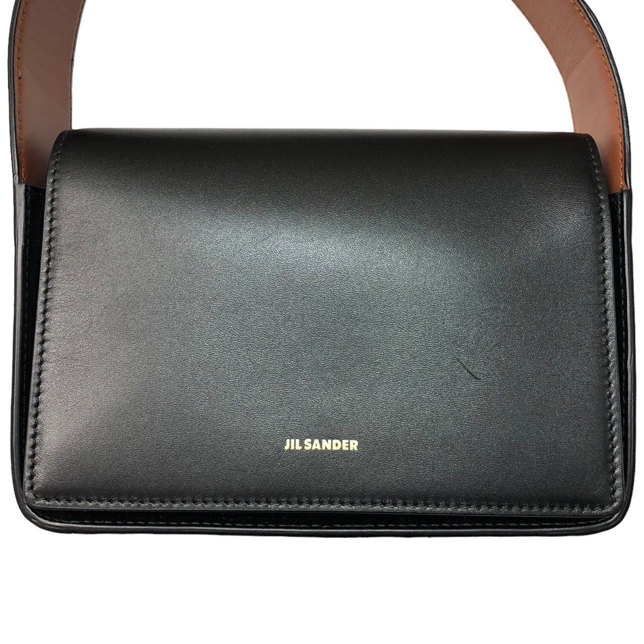 JIL SANDER(ジルサンダー) SLING SHOULDER BAG small size leather shoulder bag スリング  ショルダーバッグ J07WG0006 P4848 ブラック スモールサイズレザーショルダーバッグ　参考定価188