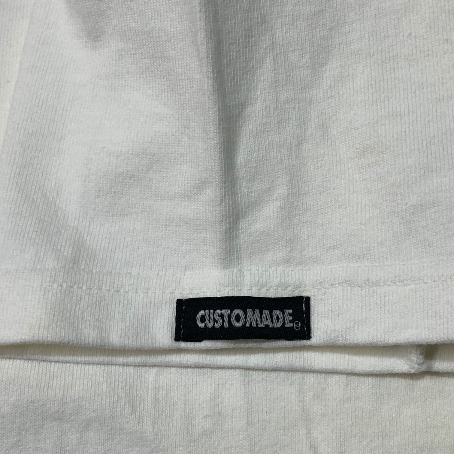 STUSSY(ステューシー) 00's CUSTOMADE riders skull Tシャツ ライダース スカル SIZE FREE ホワイト 逆さクロスボーンスカル OLD STUSSY