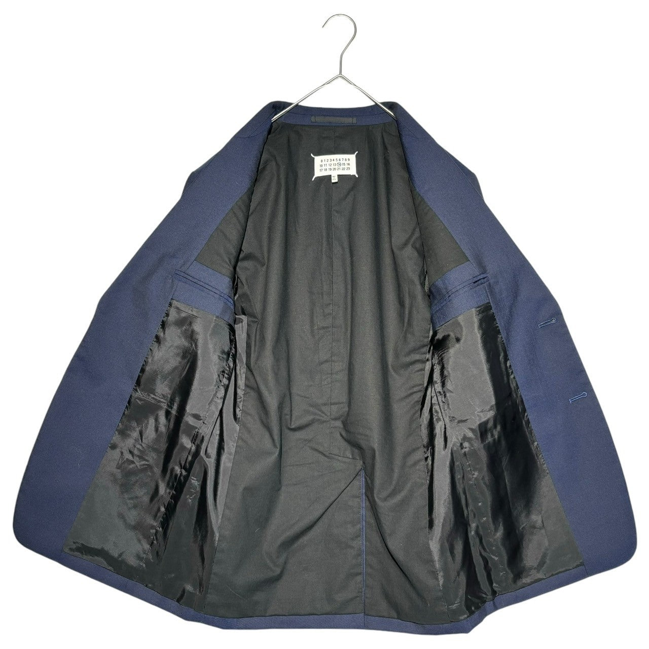 MAISON MARGIELA(メゾンマルジェラ) 19AW 2B wool tailored jacket set up ウール テーラードジャケット セットアップ S50FT0082 44(S程度) ネイビー スーツ スラックス 四つタグ