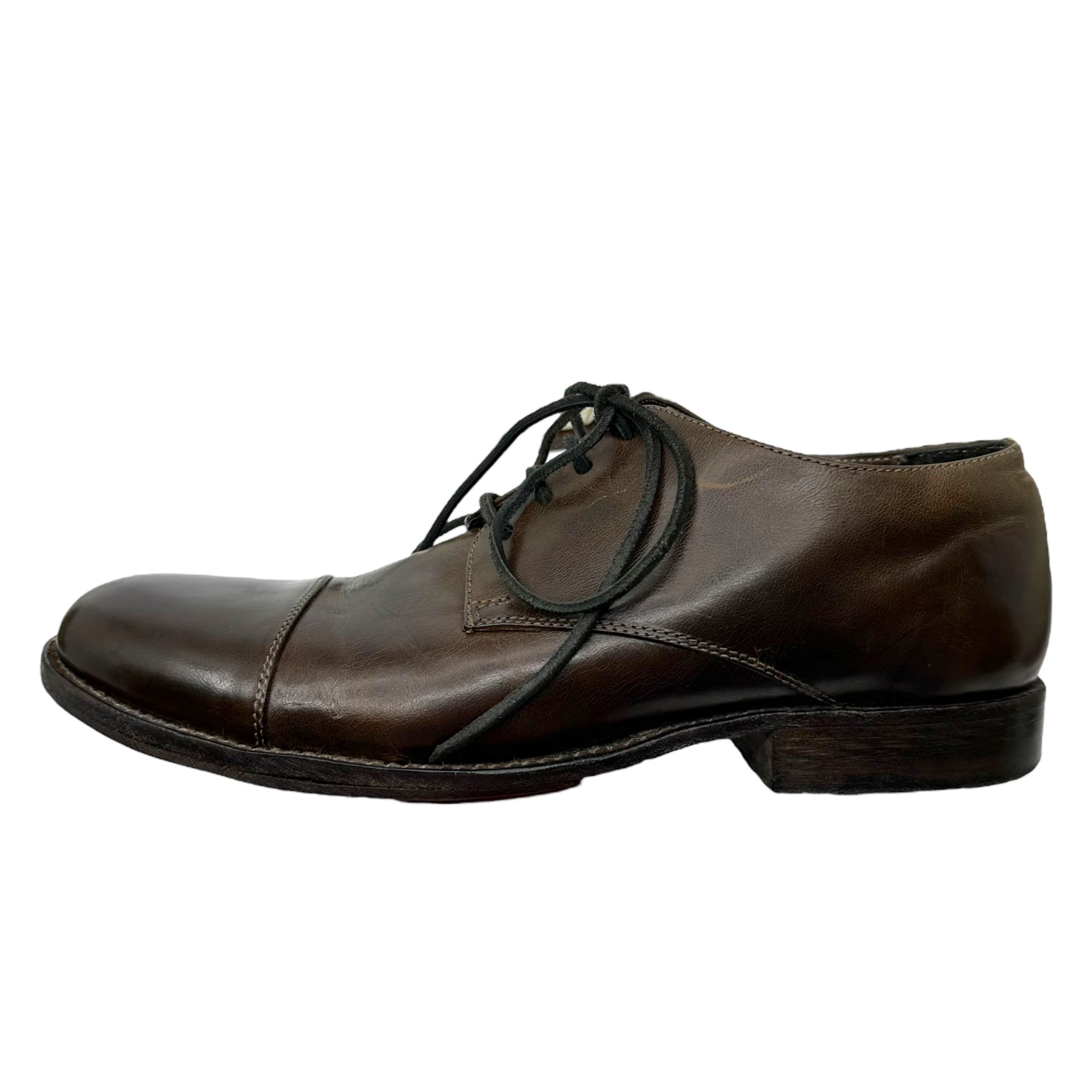 10sei0otto DIECISEIZEROOTTO(ディエイチセイゼロオット) straight tip leather shoes ストレート チップ レザー シューズ 41(26.5cm程度) ブラウン 革靴 イタリア製