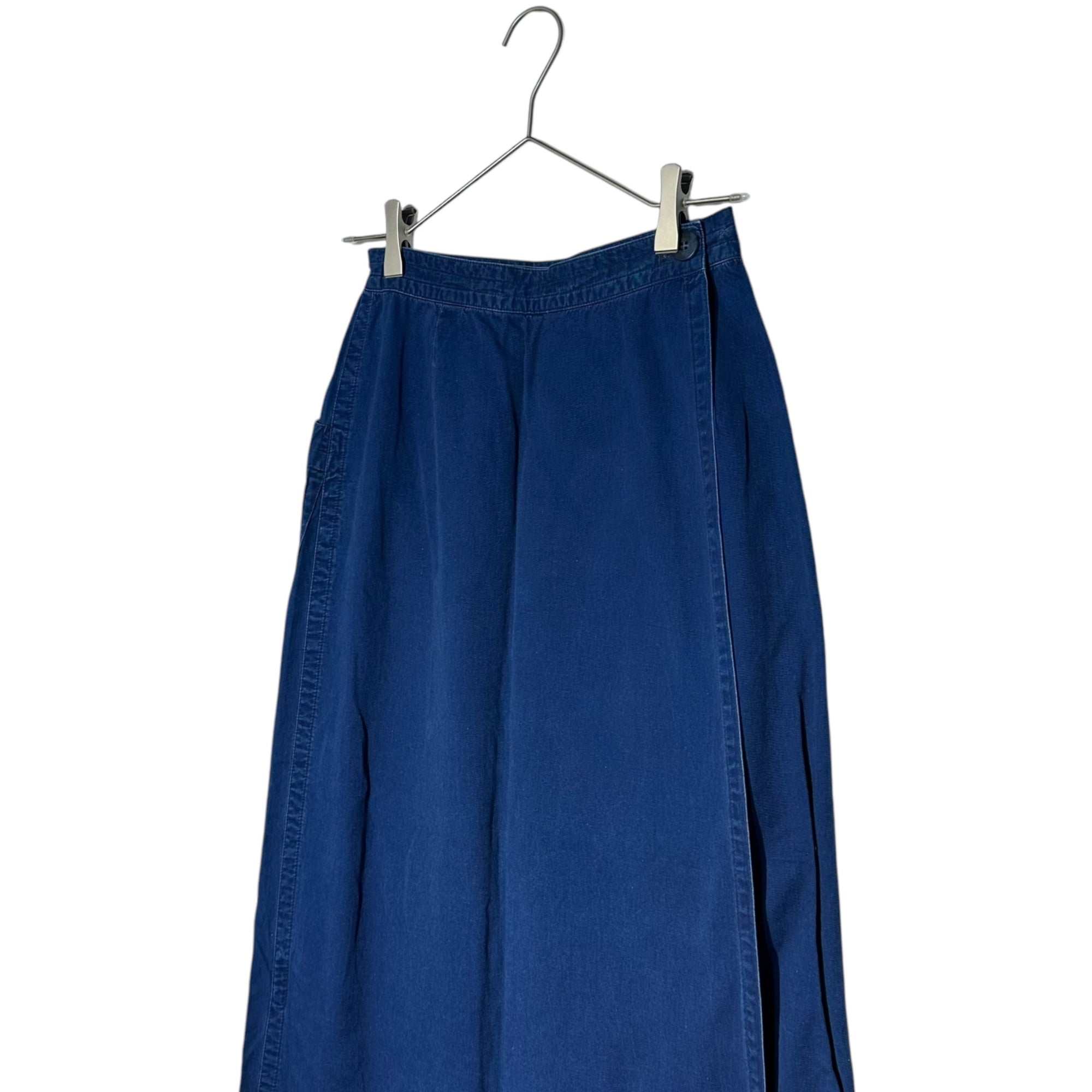 HAI SPORTING GEAR ISSEY MIYAKE(ハイスポルティングギア イッセイミヤケ) 80's Indigo dyed cotton skirt 80年代 インディゴ染め コットン スカート 63 インディゴ