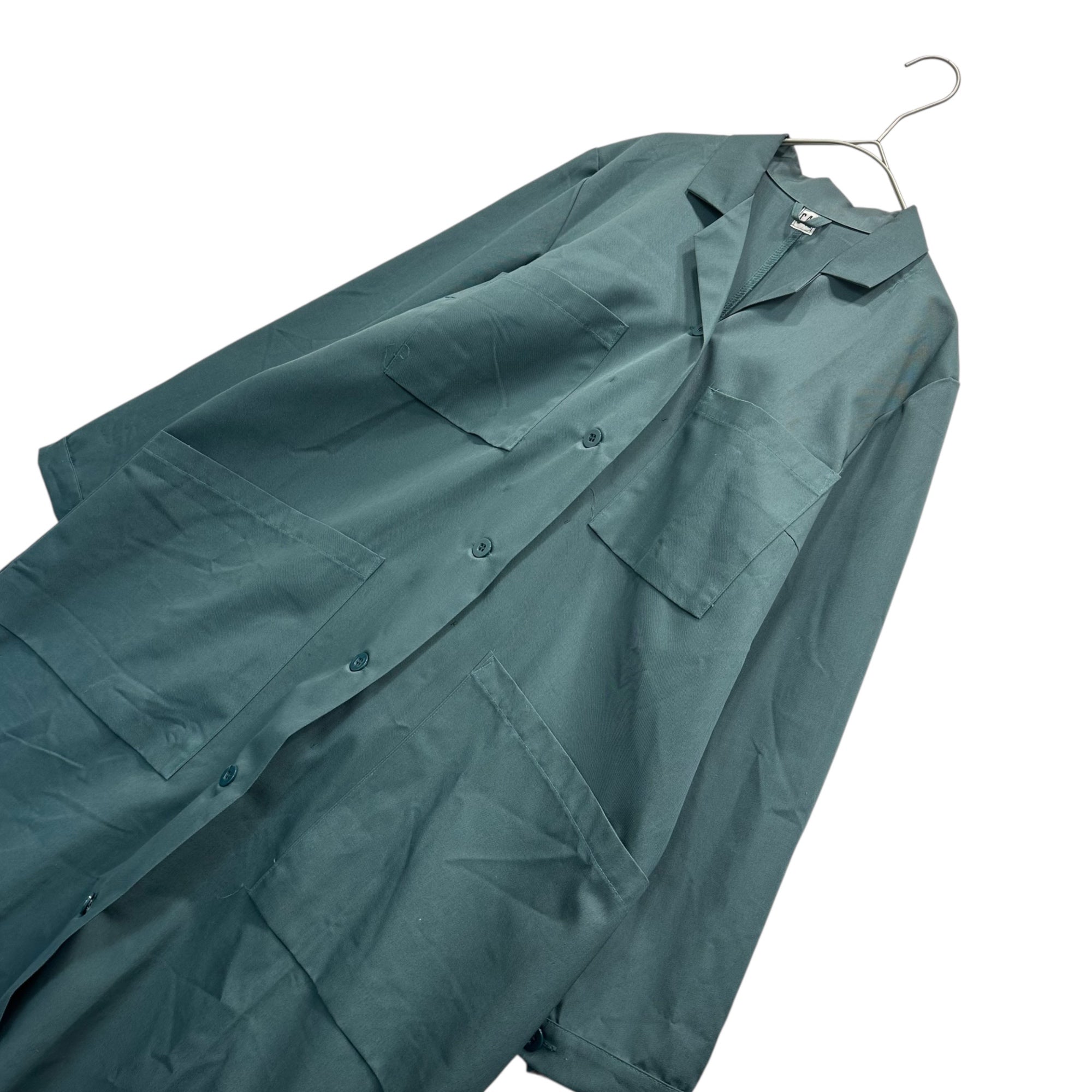 Swedish Military(スウェーデン軍) 70’s~80's Vintage Medical Coat ヴィンテージ メディカル ガウン コート C42(Mサイズ程度) グリーン サージカル ホスピタル ワンピース EURO
