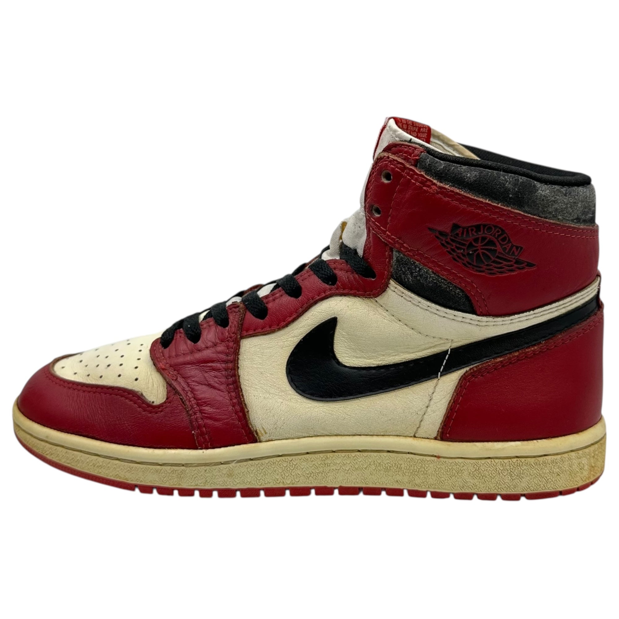 NIKE(ナイキ) 1985 AIR JORDAN 1 ”CHICAGO” エアジョーダン 1 シカゴ オリジナル 850810TH 9 1/2(27.5cm) レッド×ホワイト 1985年製 ヴィンテージ オリジナル ハイカット スニーカー
