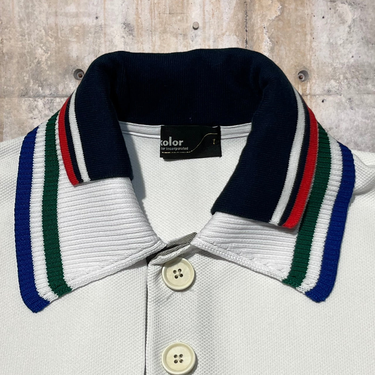 kolor(カラー) ドッキング Pe鹿の子ポロシャツ/半袖 オーバーサイズ ポロシャツ 22SCM-T03202 1(Sサイズ程度) ホワイト