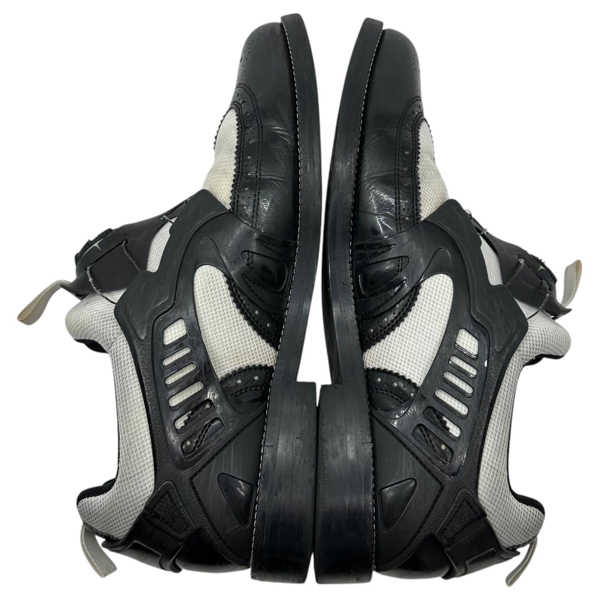 PUMA by MIHARA YASUHIRO(プーマバイミハラヤスヒロ) 14SS MY-72 "Patent" DISC ディスク ウィングチップ ドレス シューズ 35645801 30cm ブラック×ホワイト メッシュ スニーカー コラボ