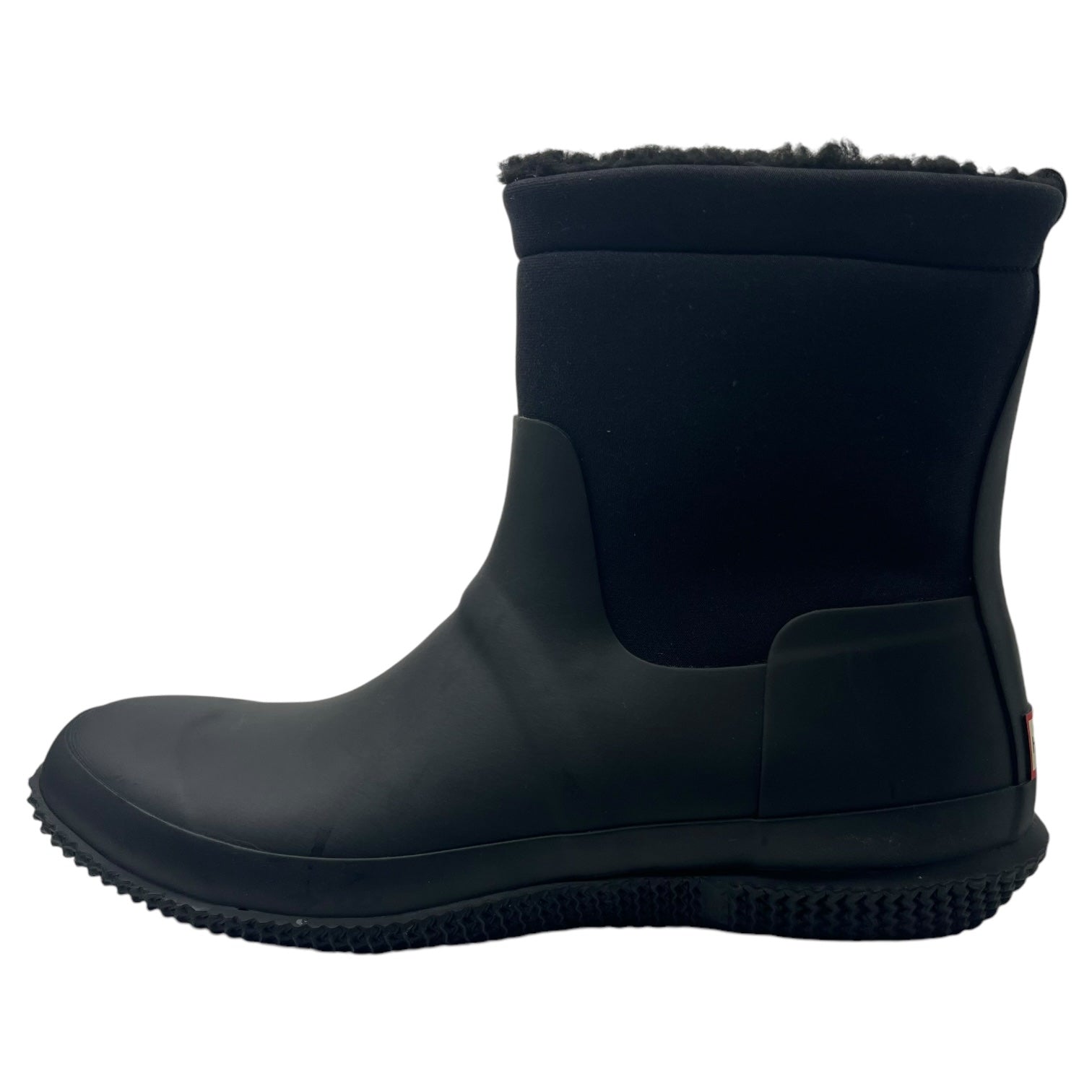 HUNTER(ハンター) Mens Original Insulated Roll Top Sherpa Boots オリジナル インシュレイティド シェルパ ブーツ ショートブーツ MFS9115NRE US10(28cm) ブラック ラバー