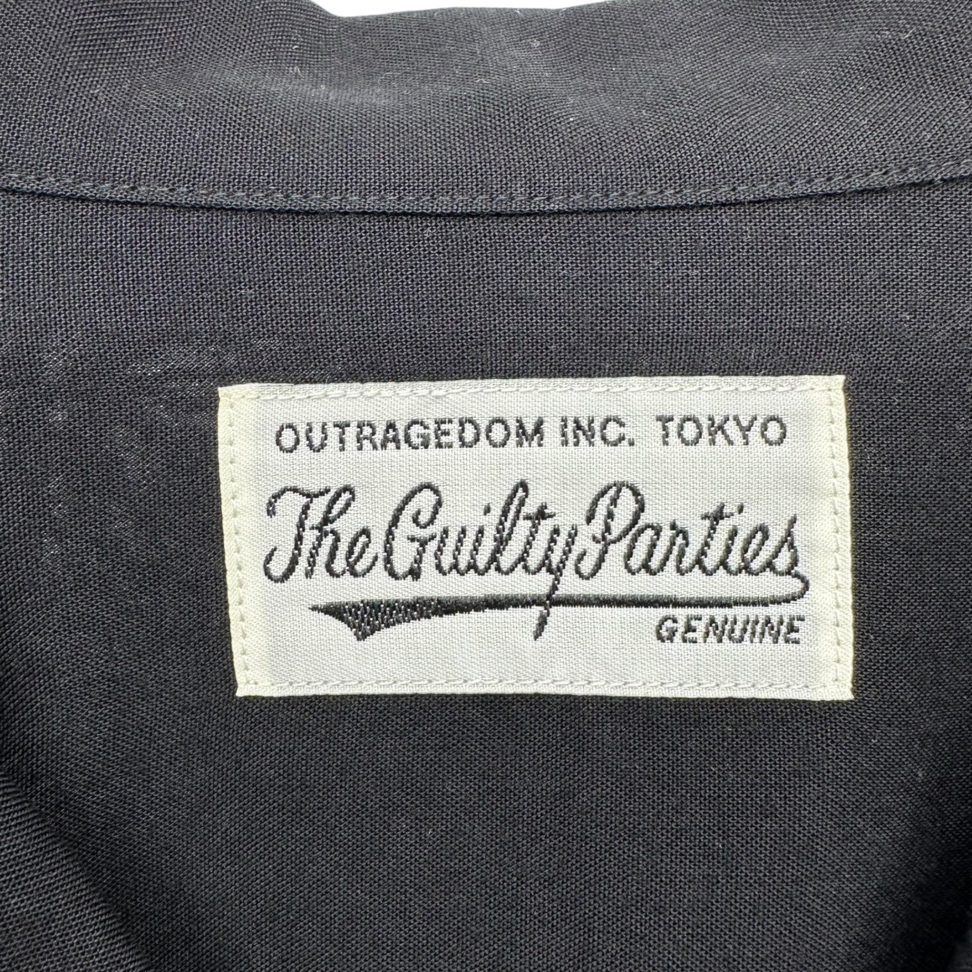 WACKO MARIA(ワコマリア) 23AW SWITCHING OPEN COLLAR SHIRT 切替 オープン カラー 長袖 シャツ 23FW-WMS-OC08 M ブラック×グレー 開襟 50s 23FW