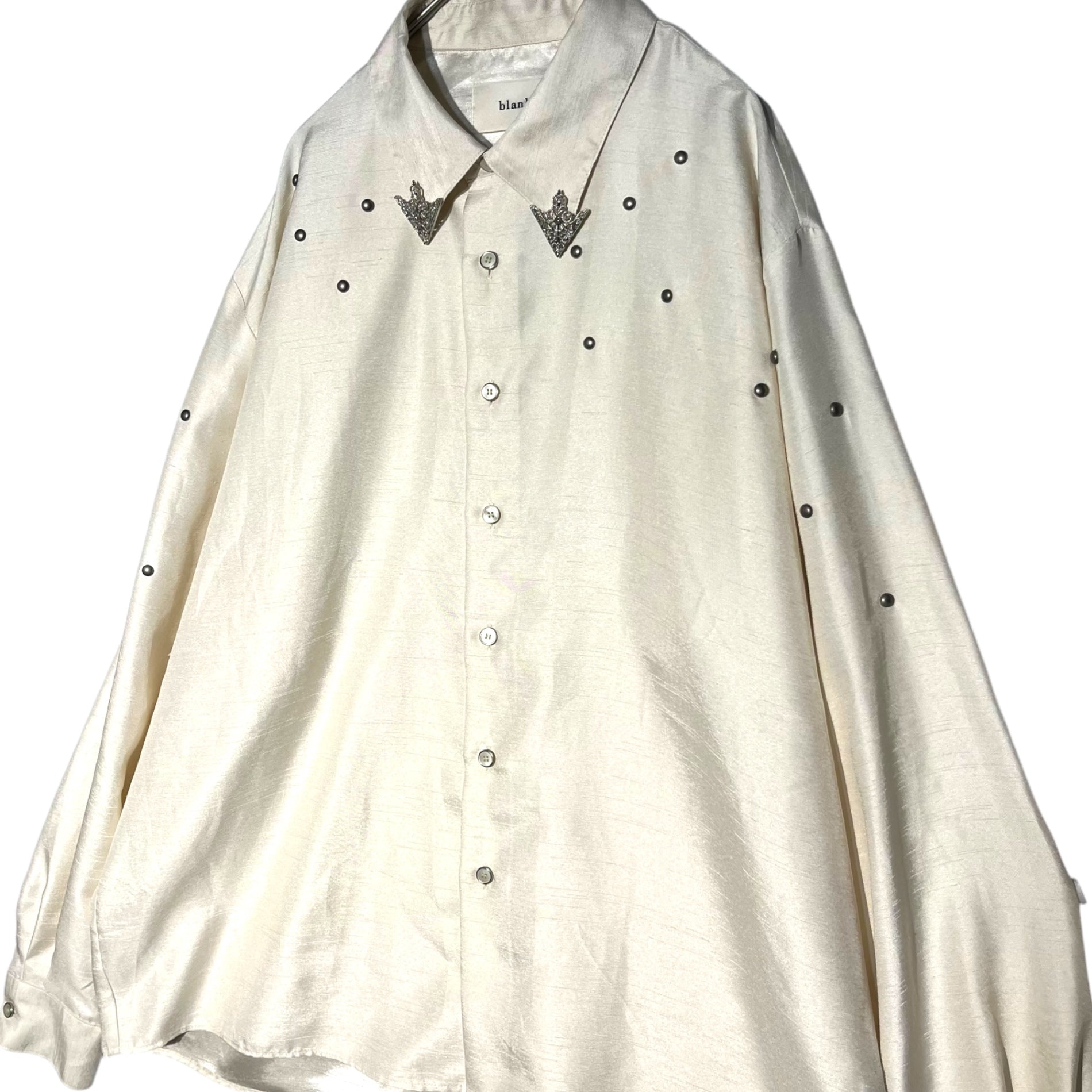BLANK(ブランク) RAIN STUDS SHIRT スタッズ ウエスタン シャツ 023001002004001002 1 ホワイト