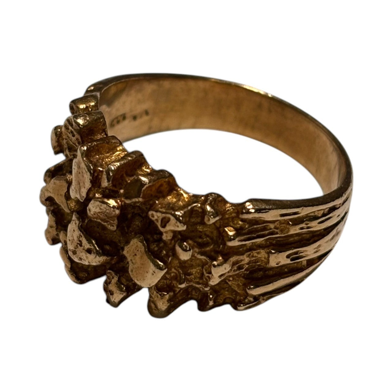 VINTAGE(ヴィンテージ) 90's 14K Nugget Ring ナゲット リング 21号 ゴールド VN刻印 90年代 指輪 重さ:9.2g
