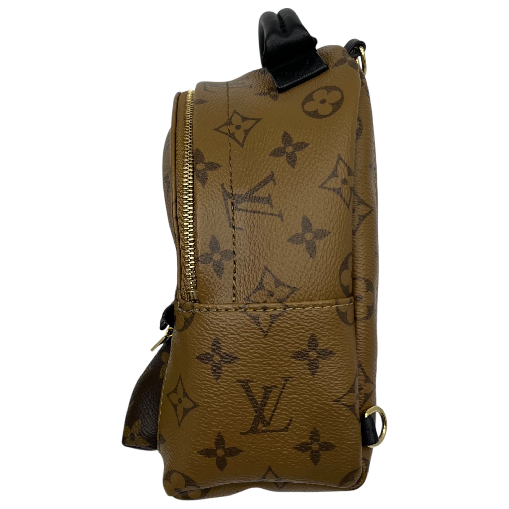 LOUIS VUITTON(ルイヴィトン) Mini palm springs ミニパームスプリングス バックパック モノグラムリバース M44872 ブラウン SD4189 リュックサック リュック バッグ