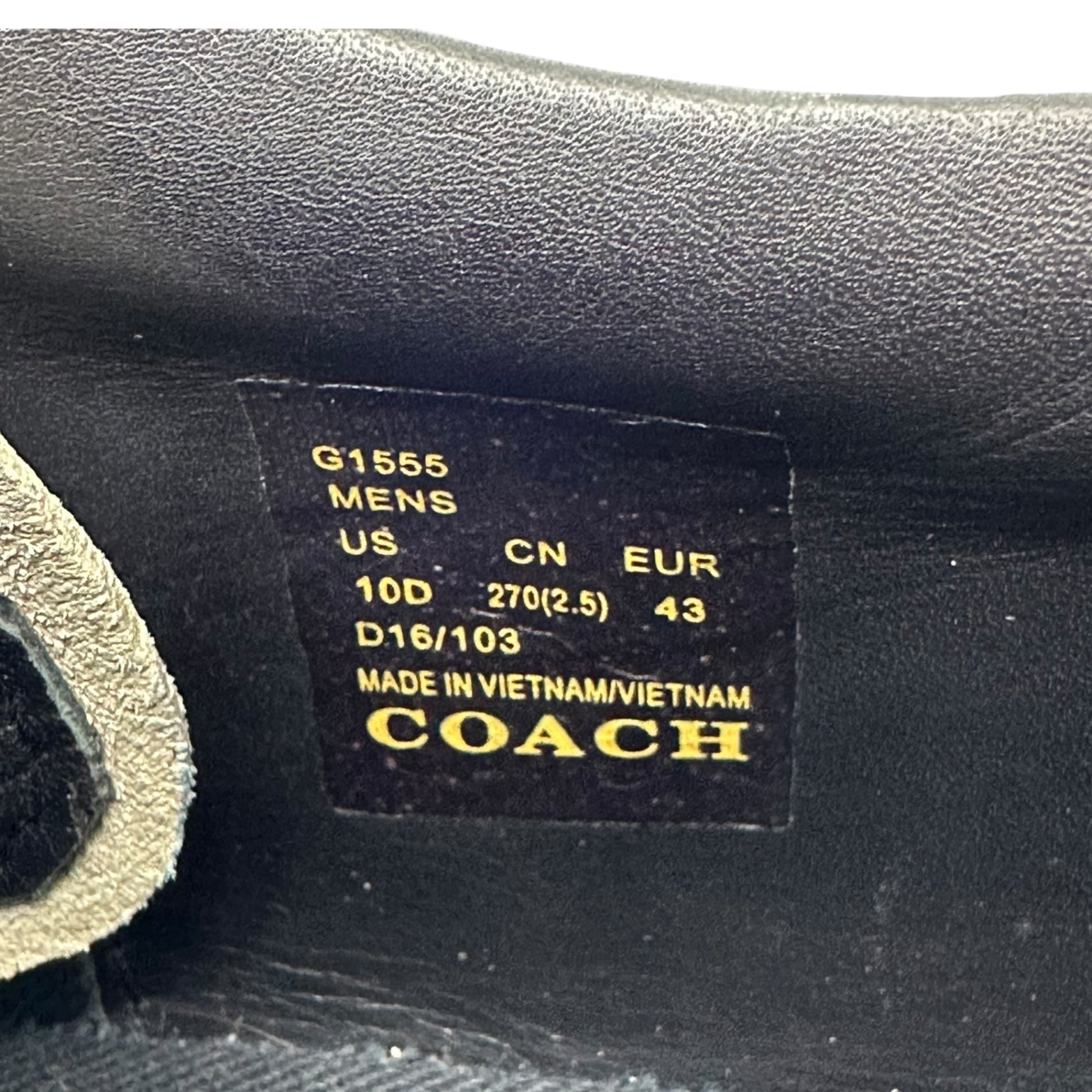 COACH(コーチ) GERMAN TRAINER ジャーマン トレーナー G1555 27cm ホワイト×グレー ローカット シューズ スニーカー レザー 箱付