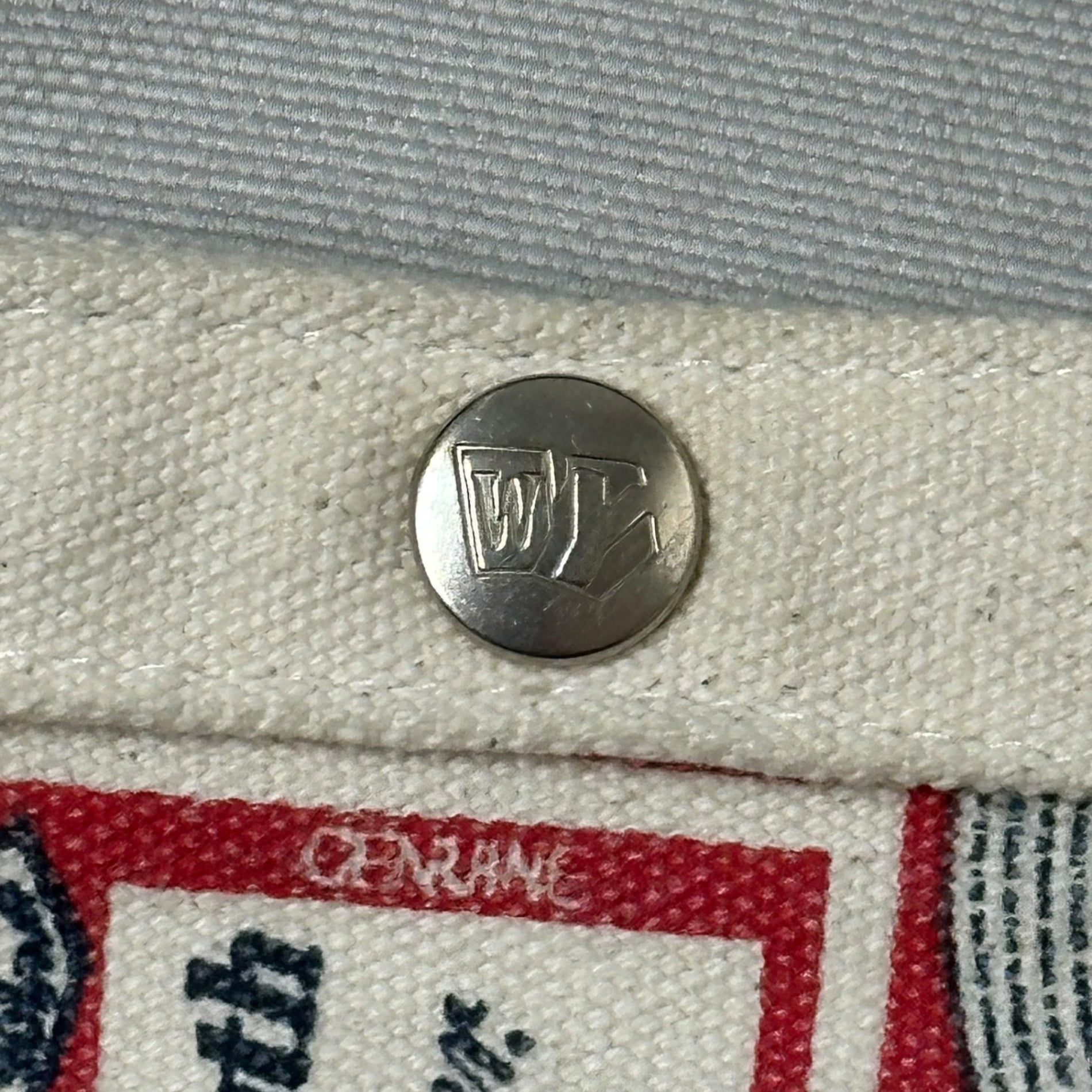 Wasted Youth(ウェイステッド ユース) ×Budweiser PAPERBOY BAG ロゴキャンバス ショルダーバッグ ホワイト×レッド verdy