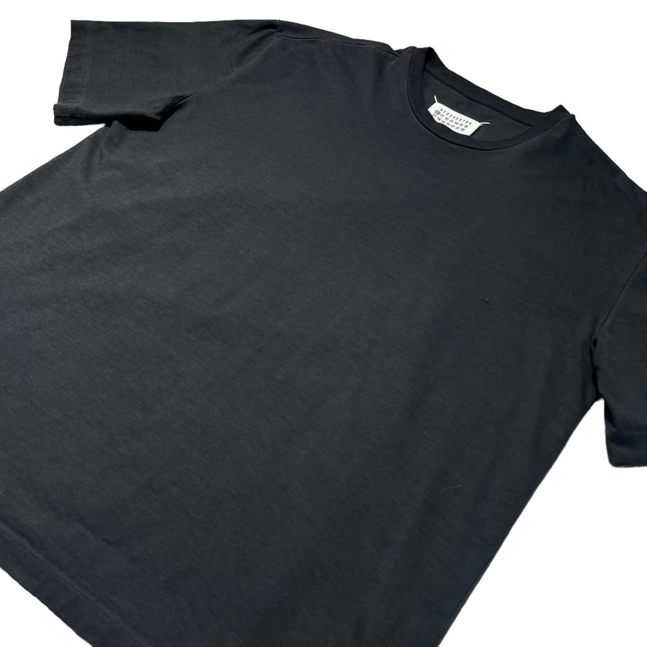 MAISON MARGIELA(メゾンマルジェラ) 22AW GARMENT DYE OVER TEE ガーメント ダイ オーバー Tシャツ S50GC646 46(M程度) ブラック ヴィンテージ加工