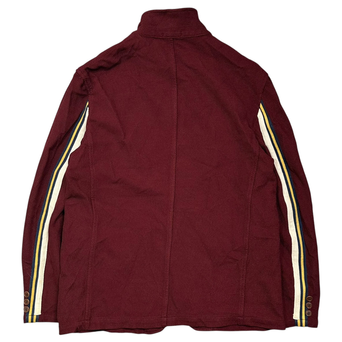 COMME des GARCONS HOMME(コムデギャルソンオム) 2005AW Piqué 3-Button Jacket 鹿の子 3ボタン ジャケット HP-J008 M ワインレッド AD2005