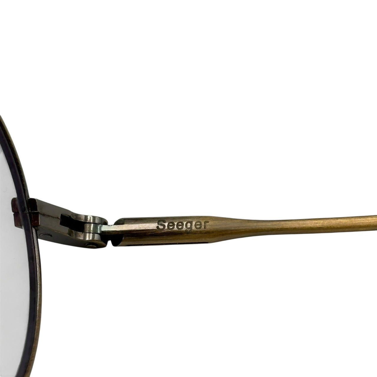 Native Sons(ネイティブサンズ) SEEGER 47 - ANTIQUE GOLD ゼーガー 縄手 ラウンド メガネ クリア レンズ アンティークゴールド 眼鏡 メタル フレーム 丸