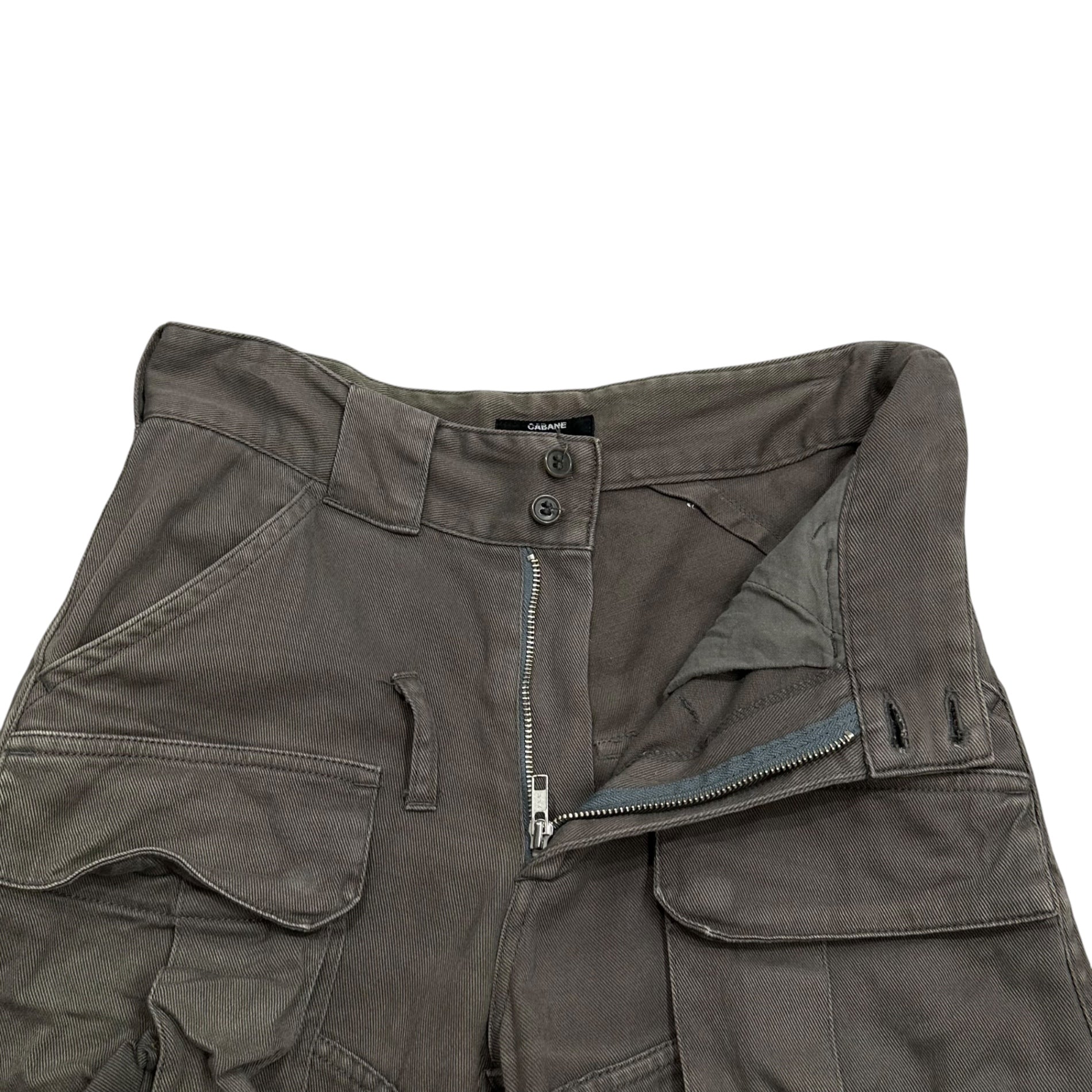 CABANE de zucca(カバンドズッカ) 2004SS Cargo pants カーゴ パンツ CZ42FF531 S カーキ 00's