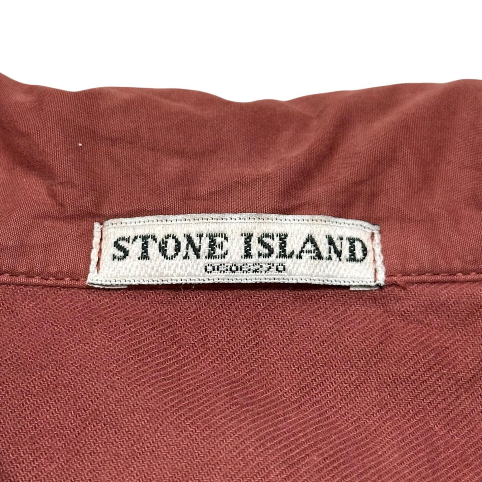 STONE ISLAND(ストーンアイランド) 06AW Garment-dyed C/N Zip-Up Jacket ガーメントダイ コットン ナイロン ジップアップ ジャケット 4515A04/92 XL レッド ブルゾン 00’s アーカイブ