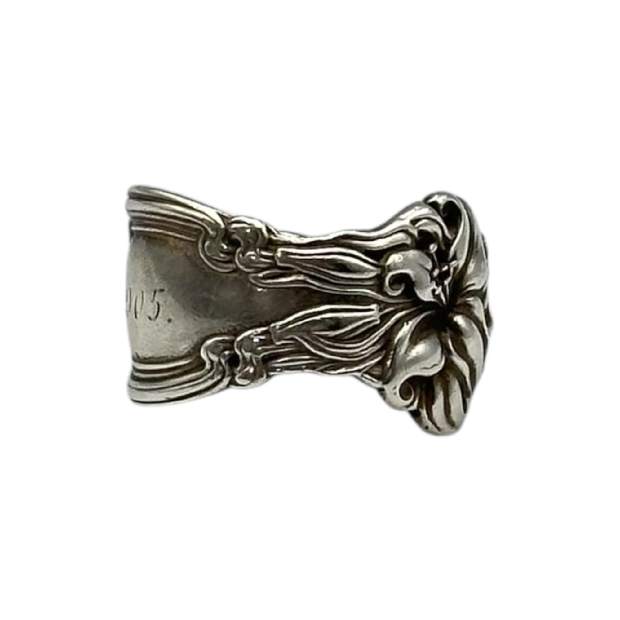 Euro antique(ヨーロッパアンティーク) 1900's Sterling Silver Spoon Ring スターリング シルバー スプーン リング 25号 シルバー 1900初頭 1905刻印 指輪 ヴィンテージ