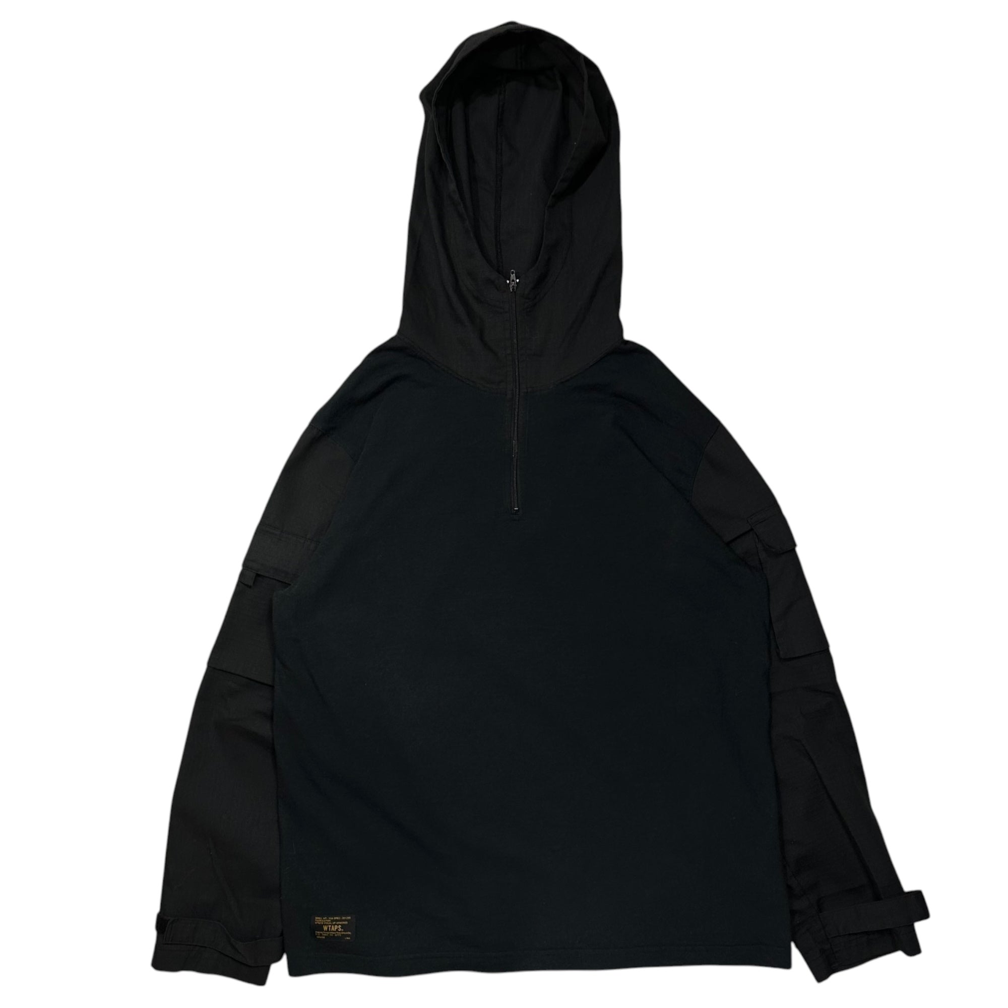 WTAPS(ダブルタップス) 16AW HELLWEEK ZIP UP / SWEATSHIRT. COTTON ハーフ ジップ パーカー 162ATDT-CSM19 L ブラック