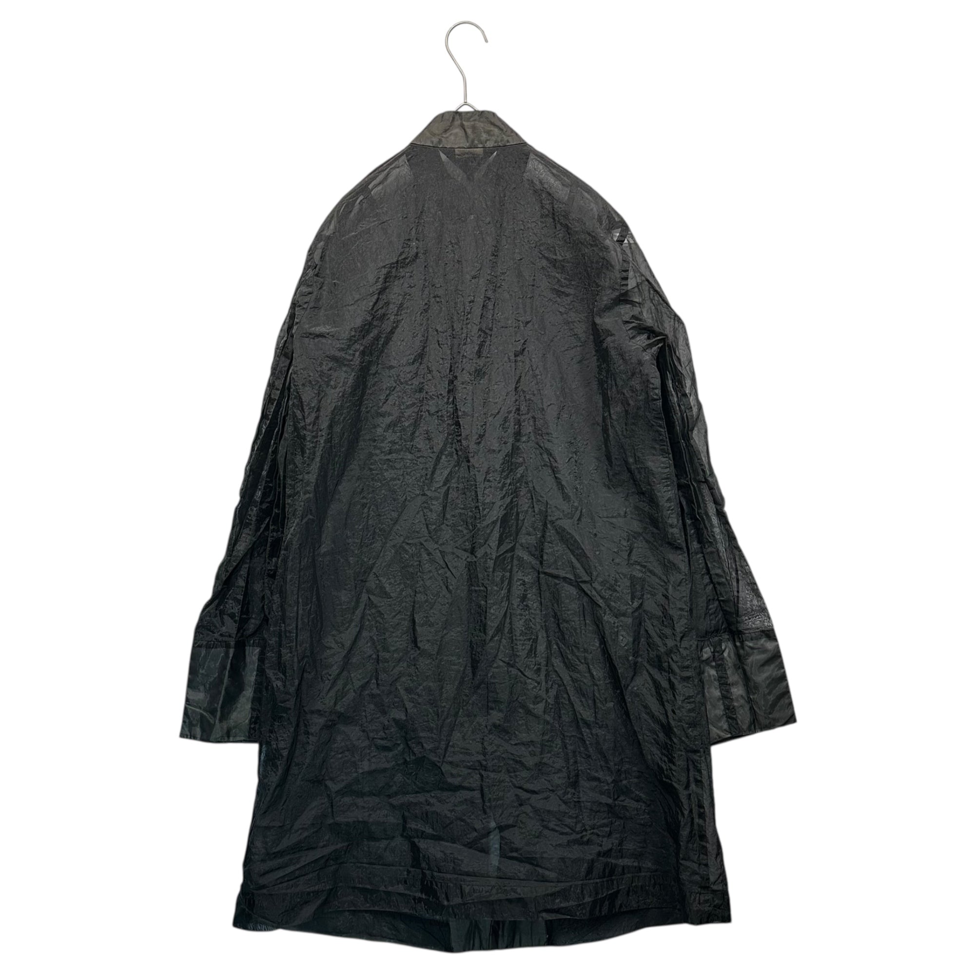 BLACK COMME des GARCONS(ブラックコムデギャルソン) 20AW Sheer China Jacket Coat シアー チャイナ ジャケット コート 1F-J024 M ブラック AD2020 男性着用可能