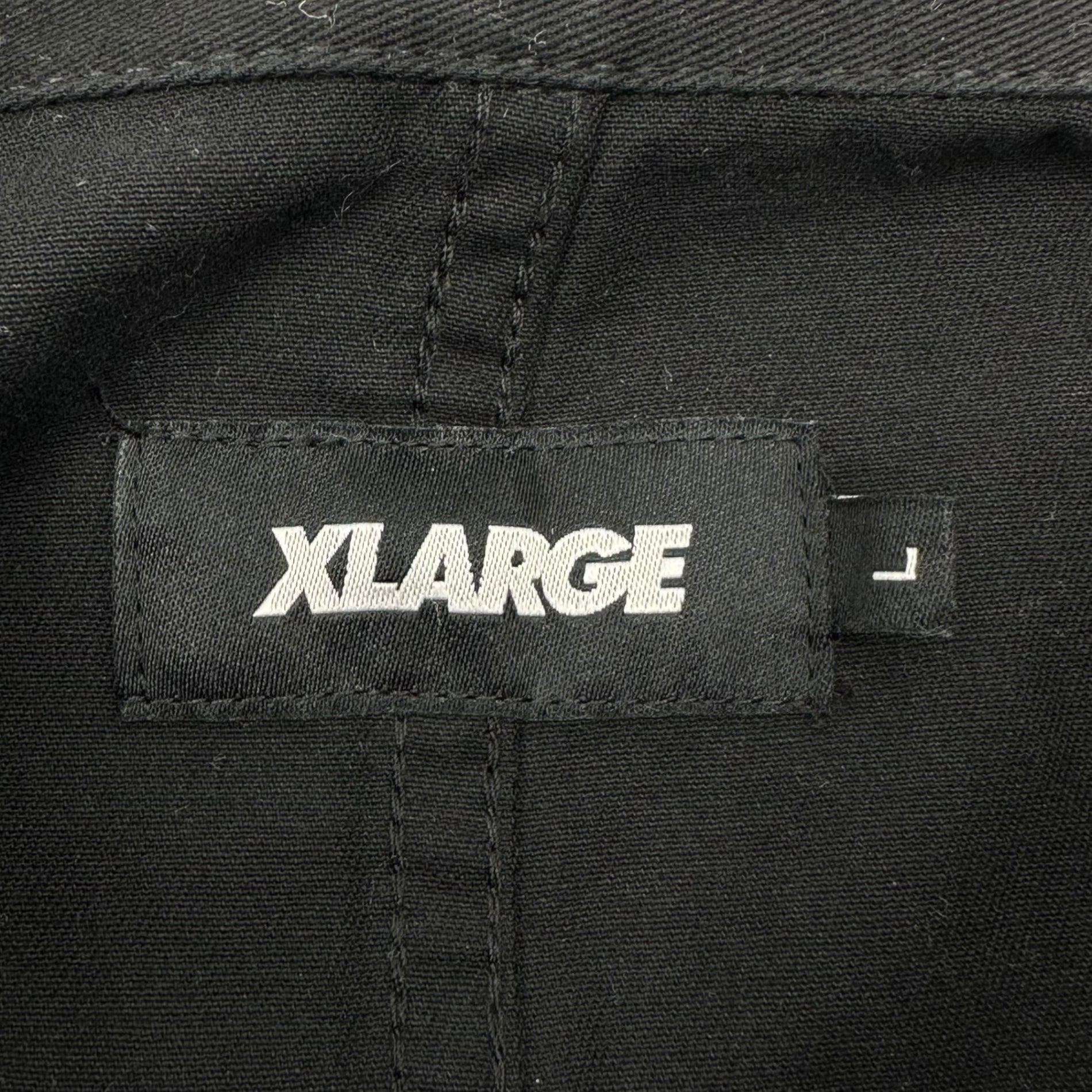 X-LARGE(エクストララージ) 21AW PATCHED MILITARY JACKET ワッペン ミリタリー ジャケット 101213021007 L ブラック M65