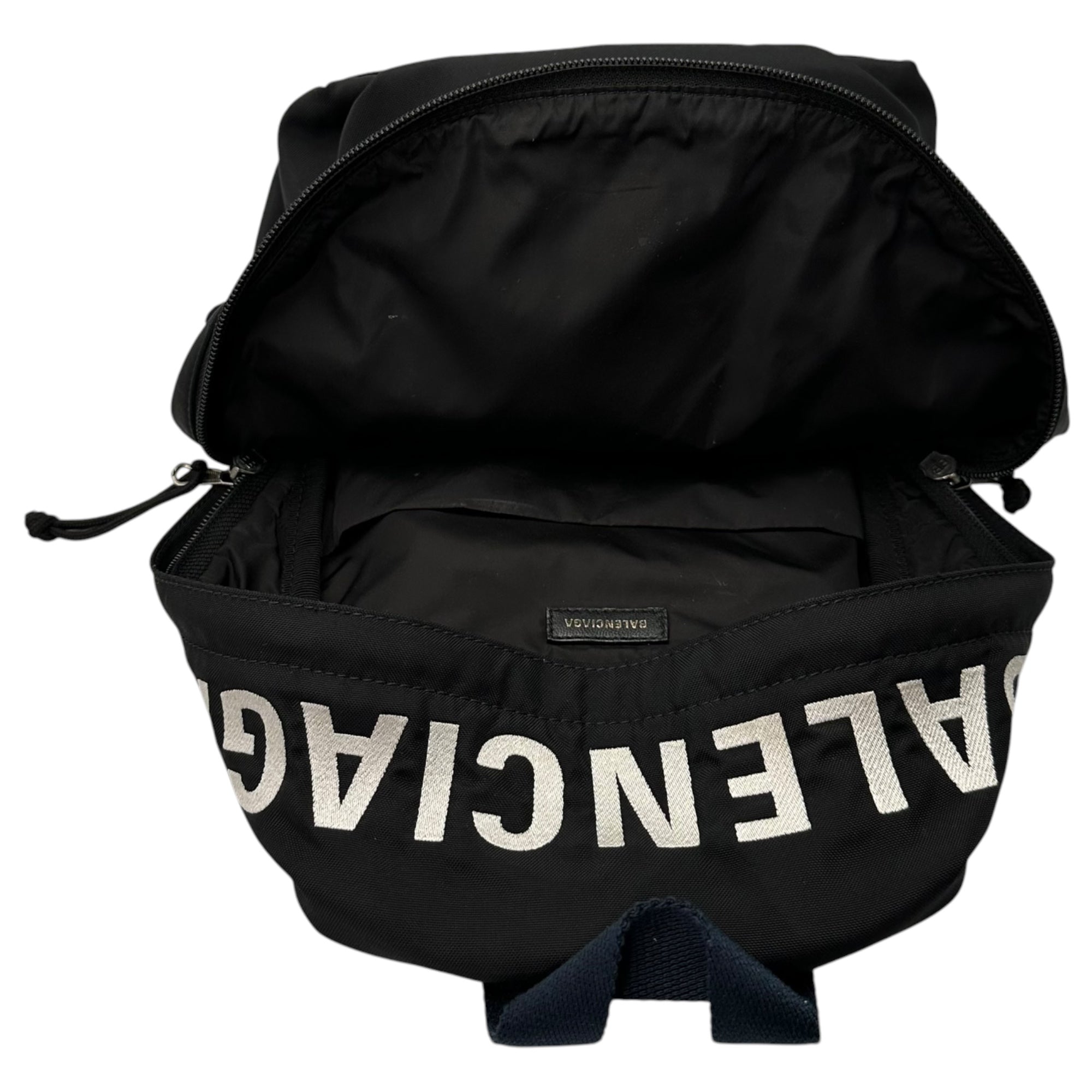 BALENCIAGA(バレンシアガ) WHEEL BACKPACK S ウィール バック パック S 565798 ブラック×ネイビー バッグ リュック ロゴ