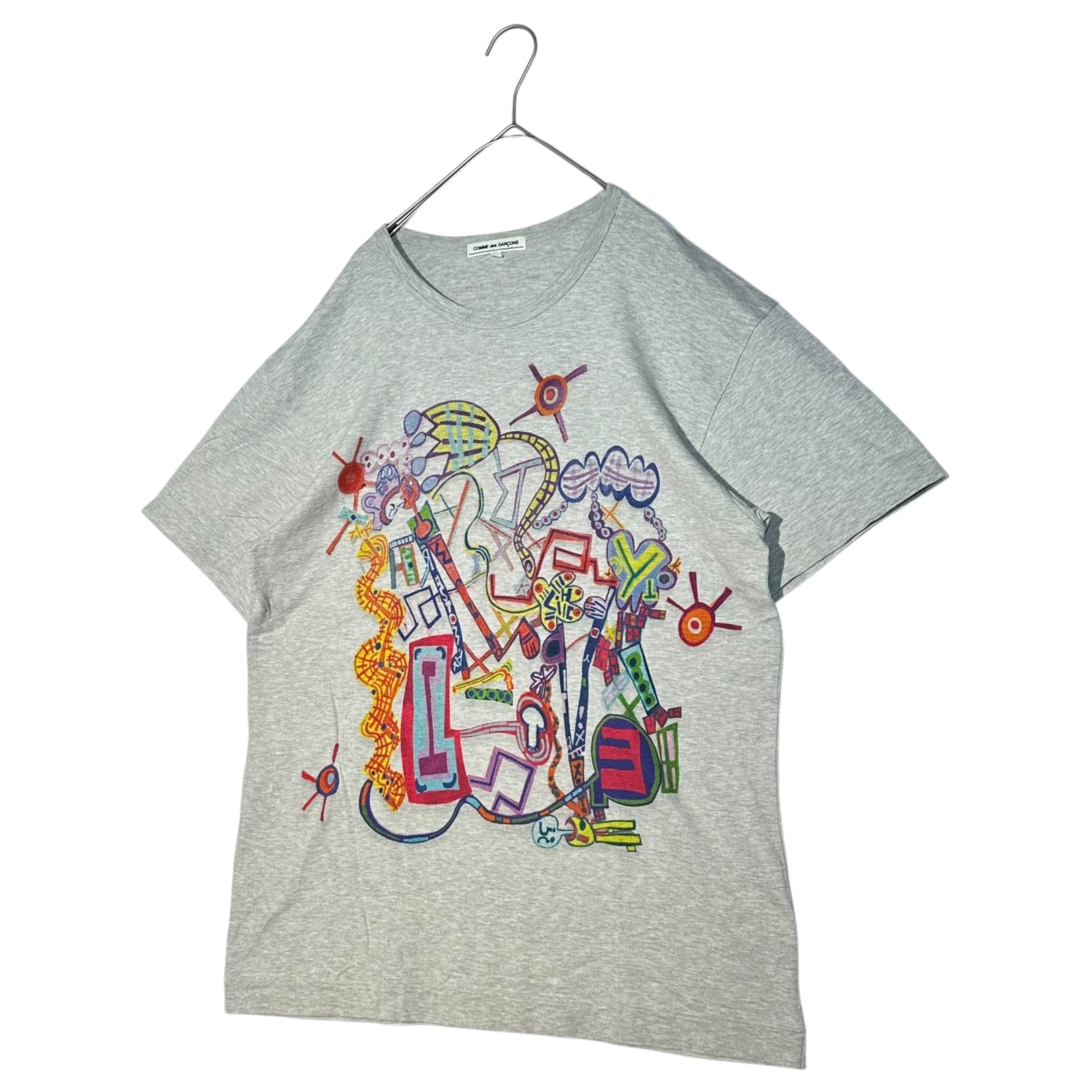 COMME des GARCONS(コムデギャルソン) Elizabeth MURRAY Print T-Shirt エリザベスマレー プリント Tシャツ OC-T017 L グレー×マルチカラー AD2009 男性着用可能