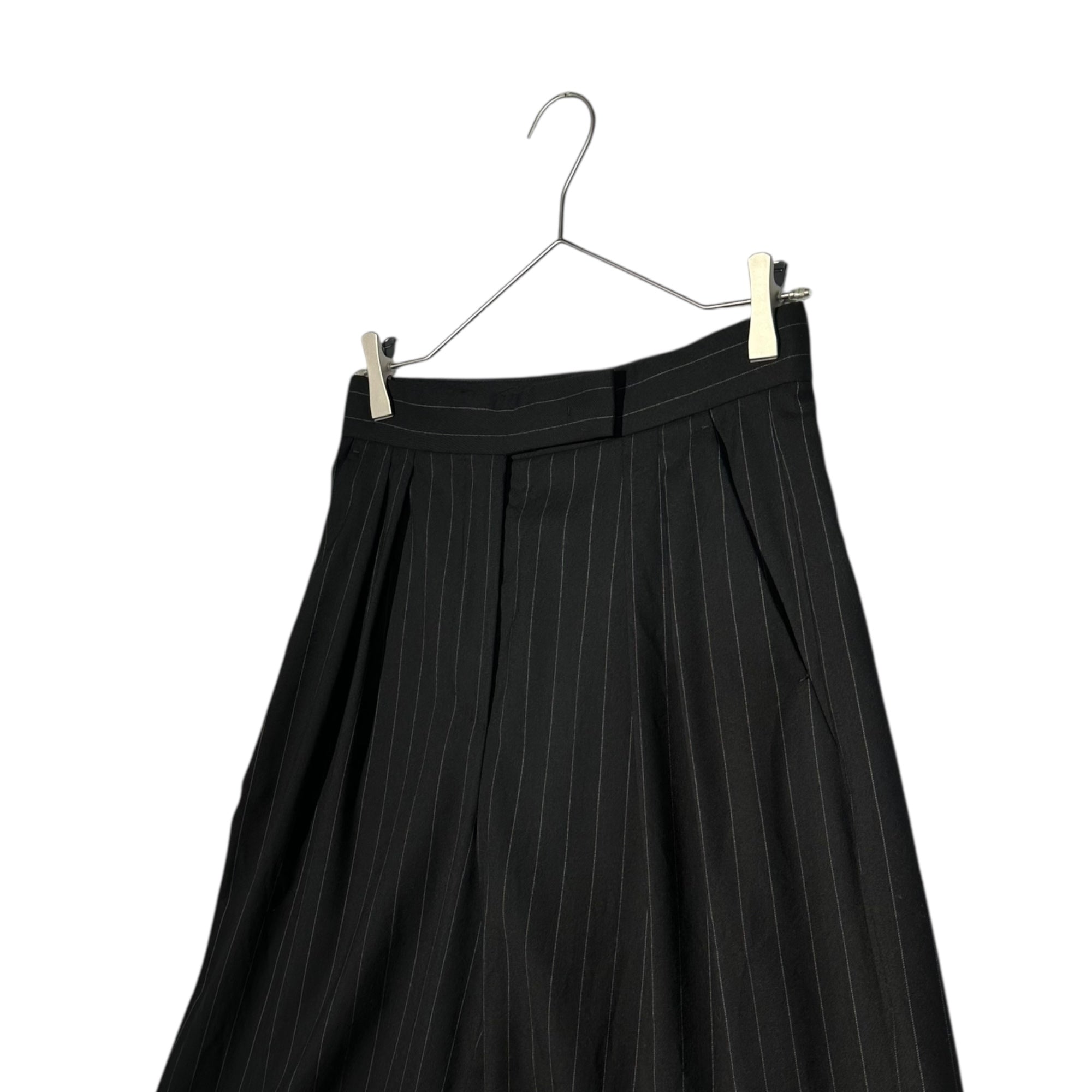 MAX MARA(マックスマーラ) Wide baggy striped pants ワイド バギー ストライプ パンツ 23113608396 36 ブラック