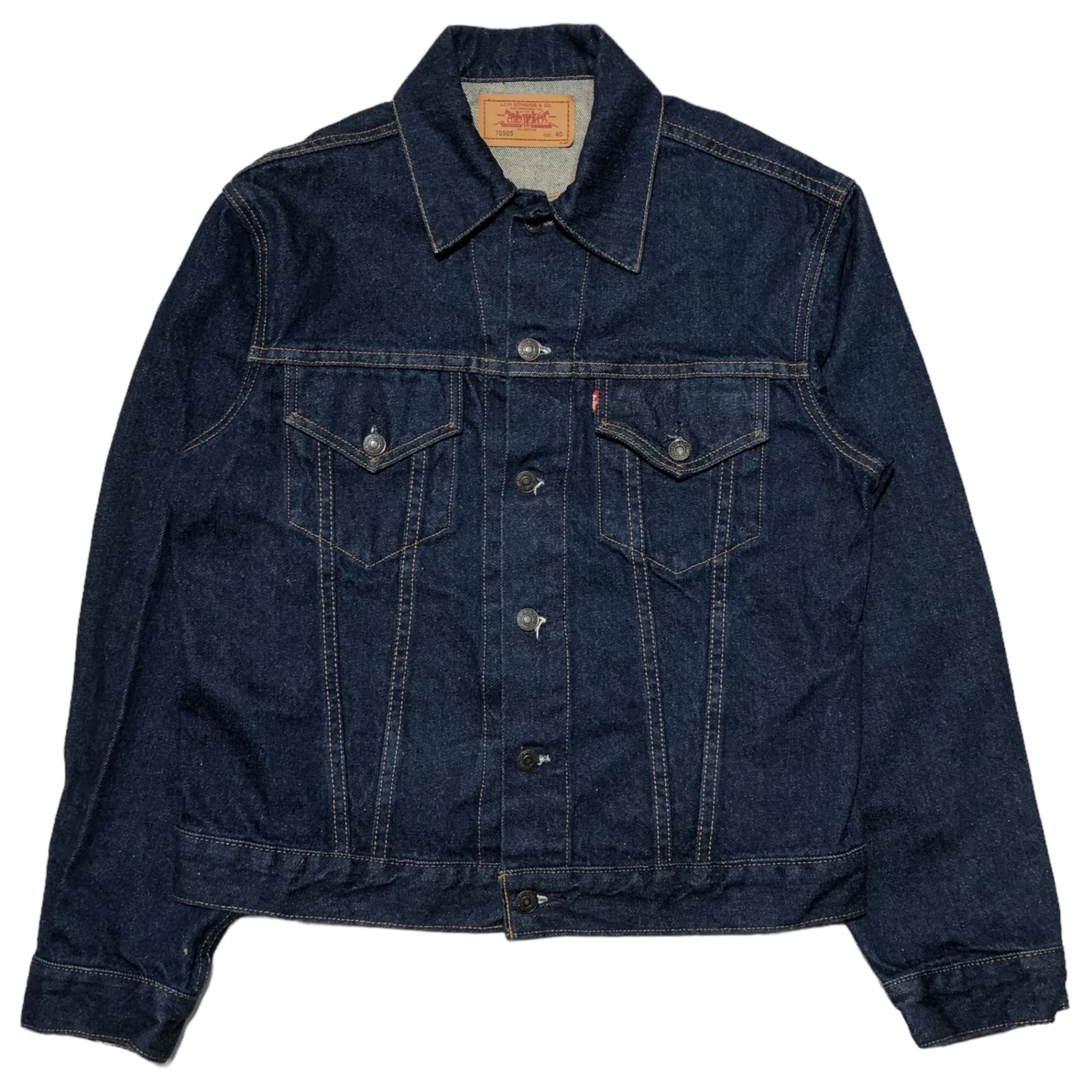 Levi's(リーバイス) 90's denim trucker jacket デニム トラッカー ジャケット 70505-02 40(L程度) インディゴ 濃紺 90年代 ヴィンテージ