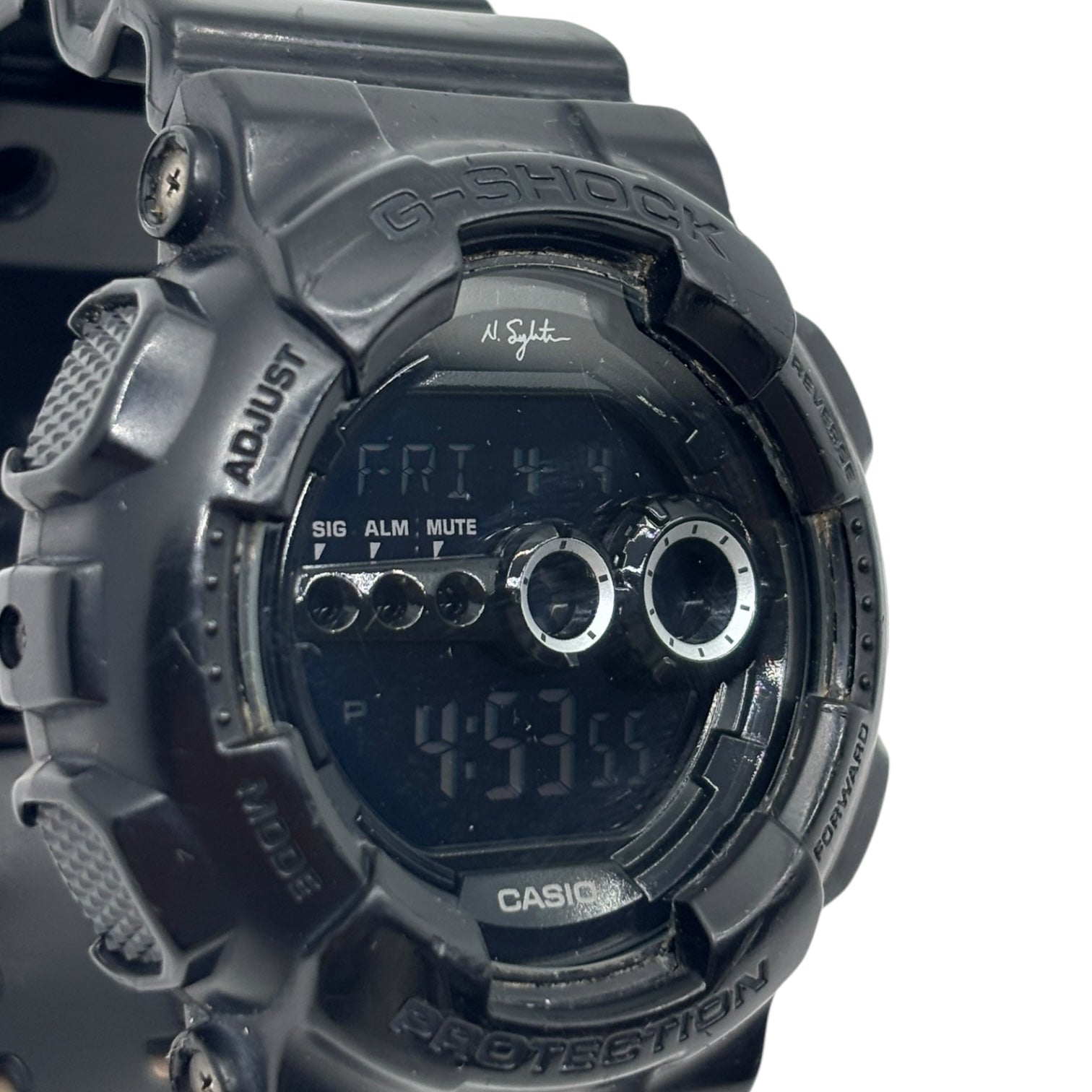 CASIO×Nigel Sylvester(カシオ×ナイジェルシルベスター) G-SHOCK DIGITAL 30周年記念モデル ジーショック デルタ 腕時計 GD-101NS-1JR ブラック デジタル ウォッチ コラボ