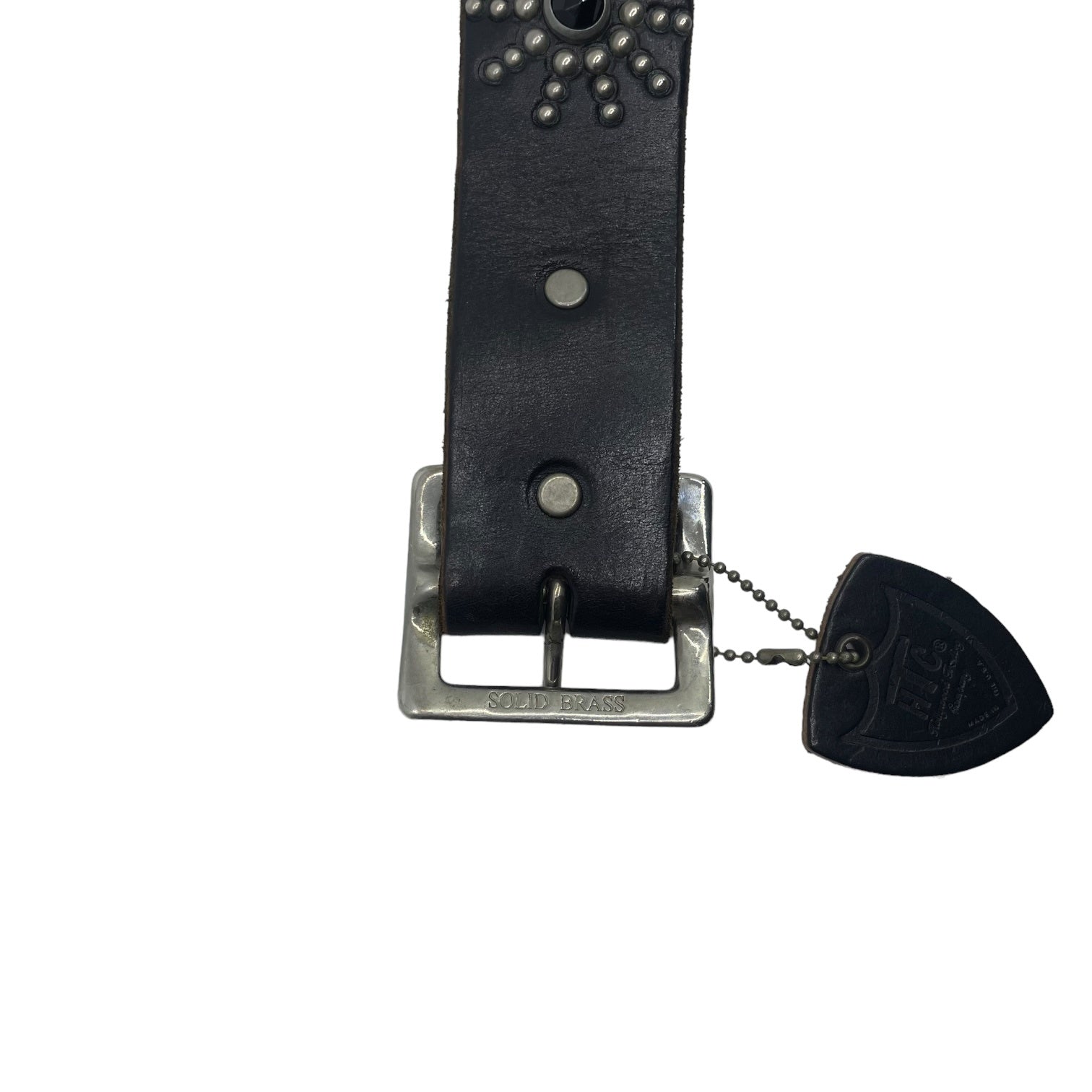 HTC(エイチティーシー) Oval Black Stingray Belt オーバル ブラック スティングレイ ベルト レザー スタッズ 36 ブラック 参考定価 : 61,600円 スタッズ取れ有