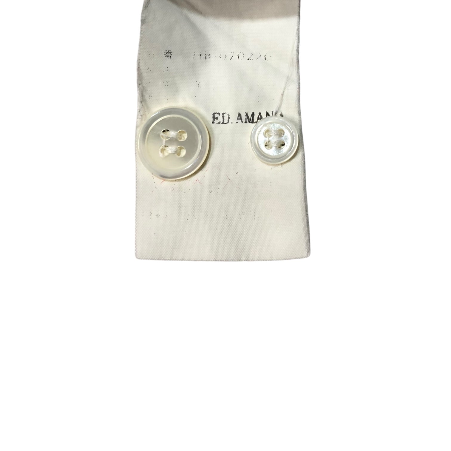 COMME des GARCONS HOMME(コムデギャルソンオム) 90's Different material piping L/S shirt ウール 縮絨 異素材 パイピング 長袖 シャツ 田中オム 表記消え(M程度) ホワイト 90年代 ヴィンテージ