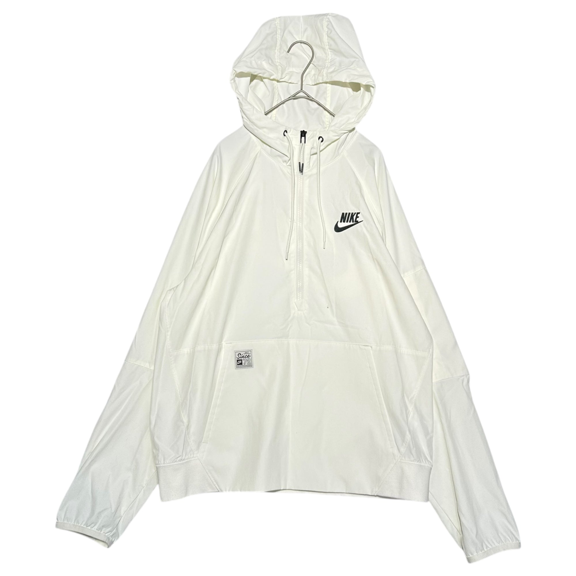 NIKE(ナイキ) Woven anorak jacket ウーブン アノラック ジャケット SU241102SIV M ホワイト ウインド ブレーカー ハーフ ジップ パーカー