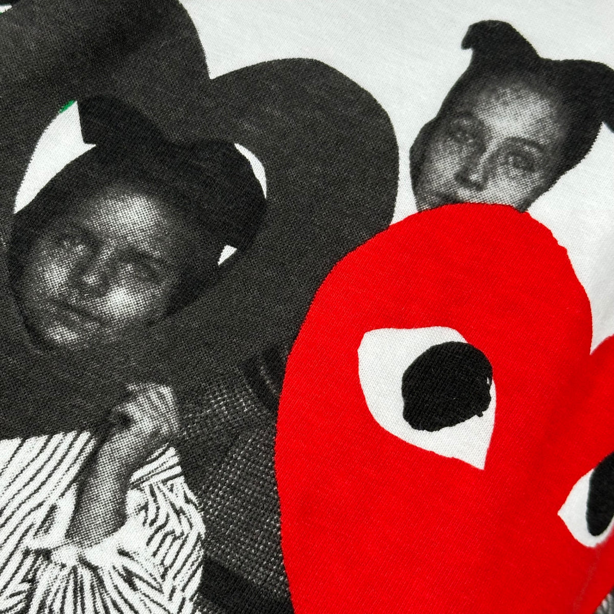 COMME des GARCONS(コムデギャルソン) 2008 limted Xmas Graphic Tee クリスマス限定 ハート ロゴ グラフィック Tシャツ AB-T001 SS ホワイト AD2008
