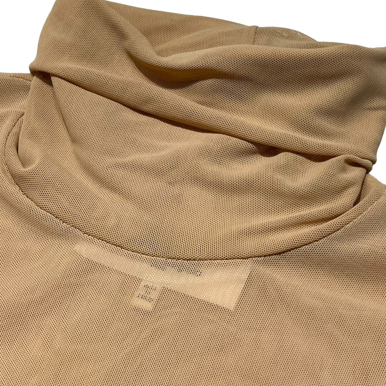 MM6 Maison Margiela(エムエムシックス) 19AW sheer turtleneck dress シアー タートルネック ワンピース 00000135813723 36(S程度) ベージュ シースルー ドレス