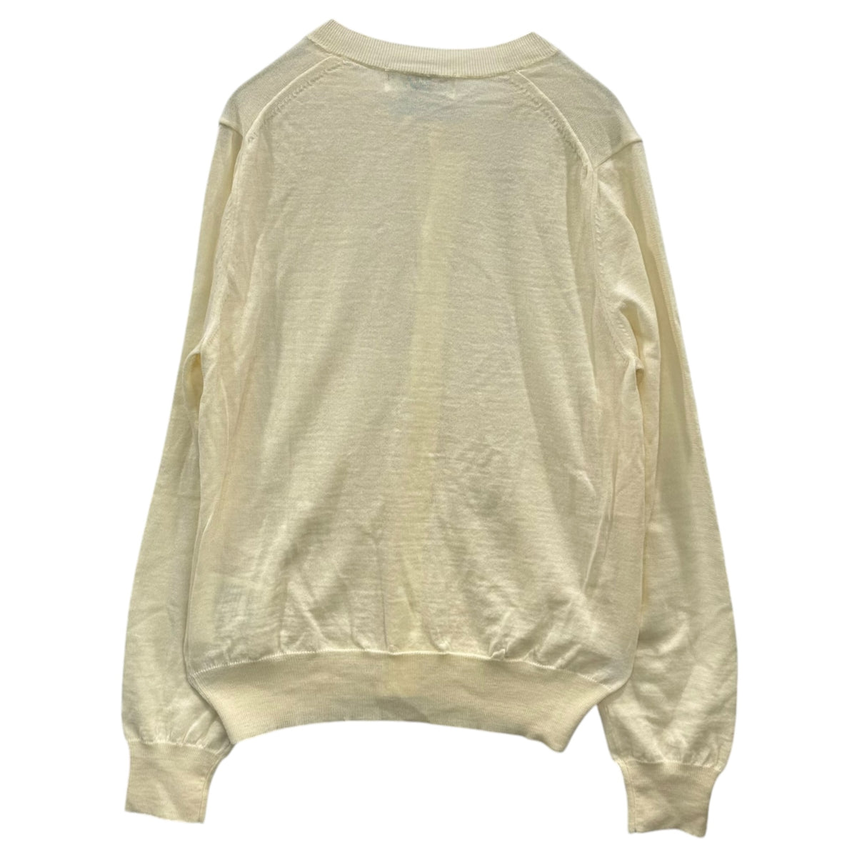 robe de chambre COMME des GARCONS(ローブドシャンブルコムデギャルソン) 2002SS Wool Basic Cardigan ウール ベーシック カーディガン RE-N003 FREE アイボリー AD2001
