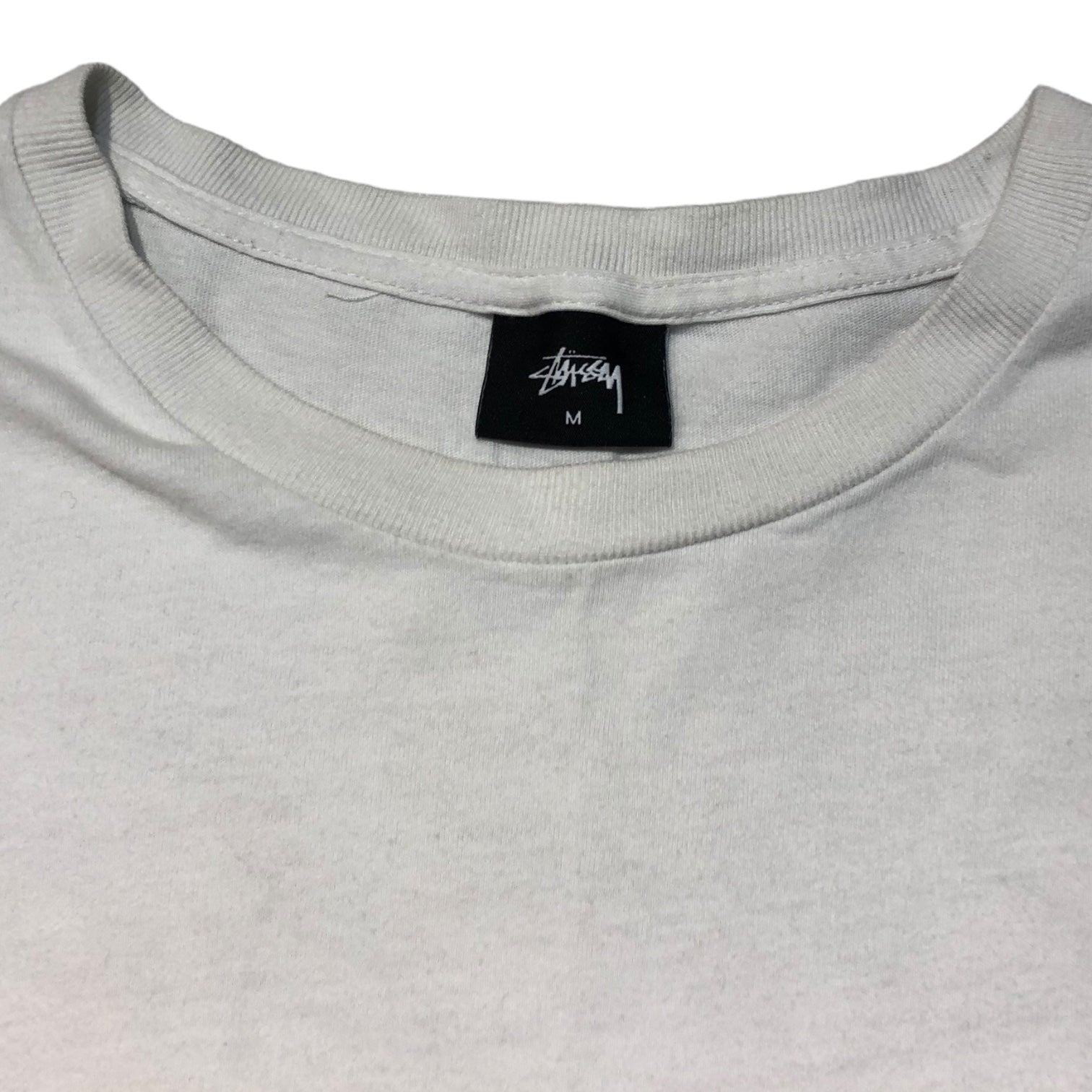 STUSSY(ステューシー) DMC JAPAN TEE Tシャツ M ホワイト×ブラック DJ CHAMPIONSHIPS 2016 使用感有