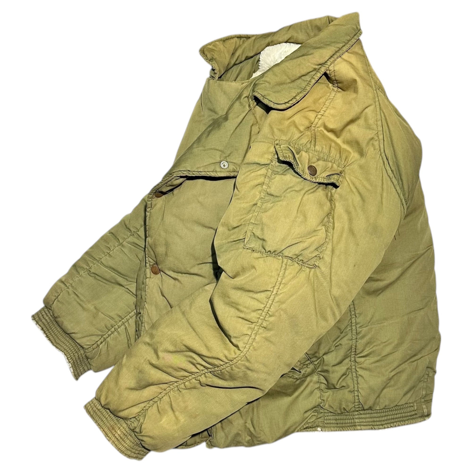 BALL by M&FG(ボール マリテフランソワジルボー) 80's Archive Cotton Boa Jacket アーカイブ コットン ボア ジャケット M カーキ 80年代 ヴィンテージ