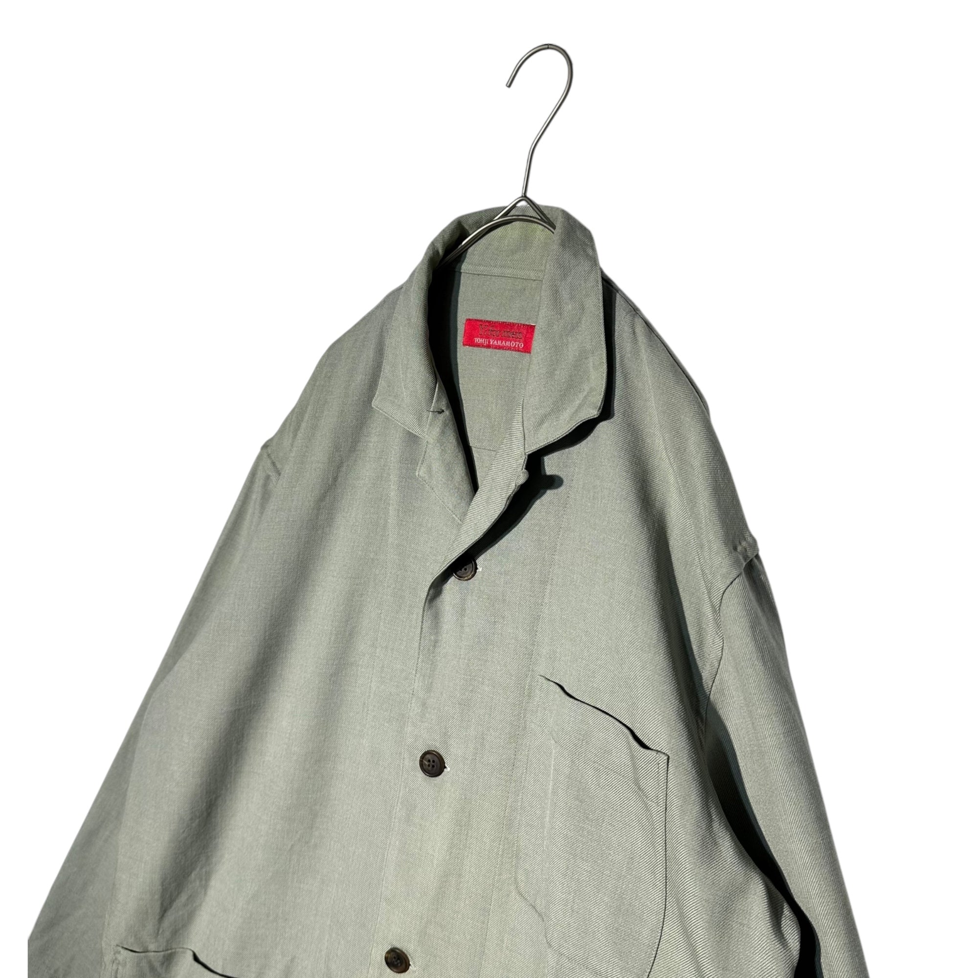 Y's for men(ワイズフォーメン) 90's open collar front pocket jacket オープンカラー フロントポケット ジャケット 赤タグ 3(L) ライトカーキ カバーオール